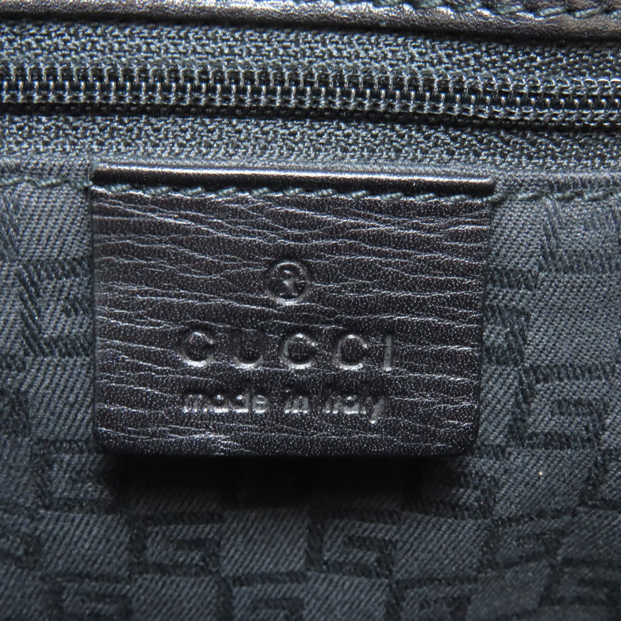 Gucci Black Leather Handbag (Pre-Owned)