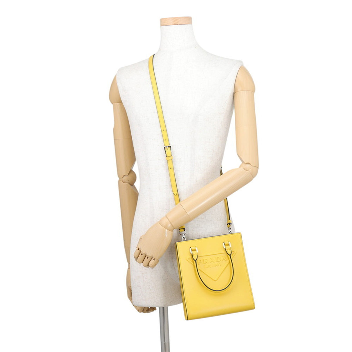 Prada Yellow Leather Handbag (Pre-Owned)