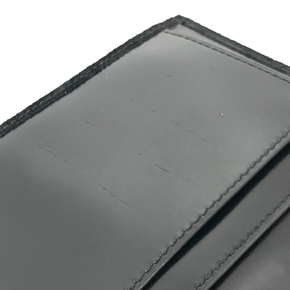 Gucci Black Suede Leather Long Wallet (Bi-Fold) (Pre-Owned)