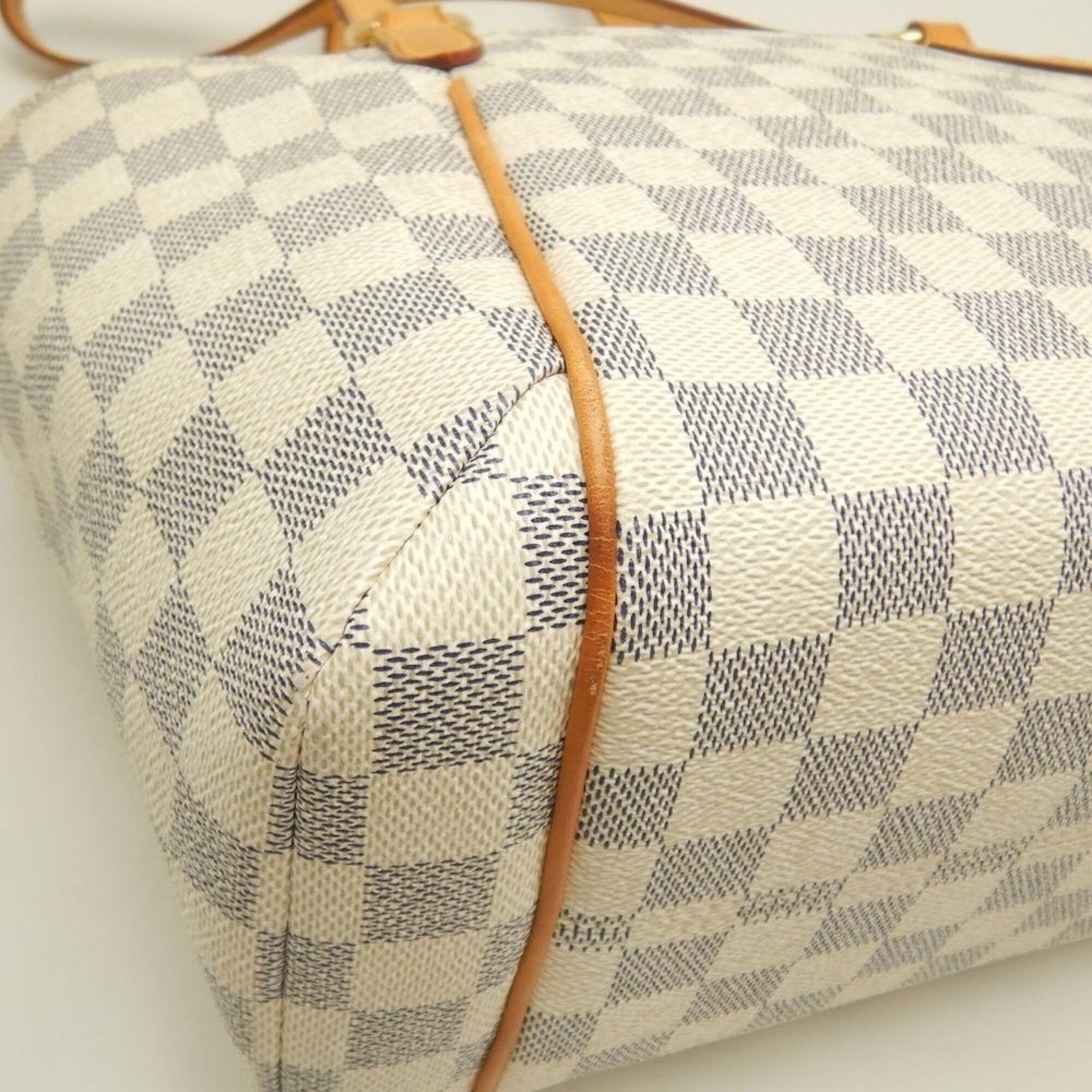Louis Vuitton Azur Coated Canvas Leather Tote Bag (Pre-Owned)
