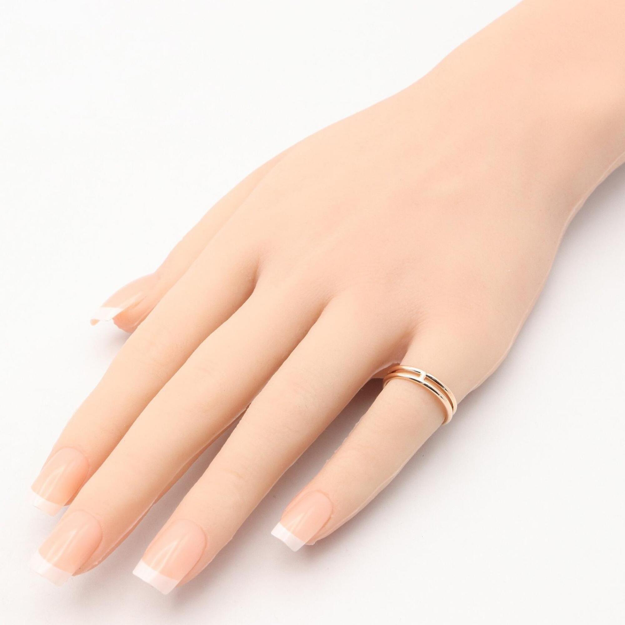 Hermes Gold Pink Gold (18K) Band Ring (Pre-Owned)