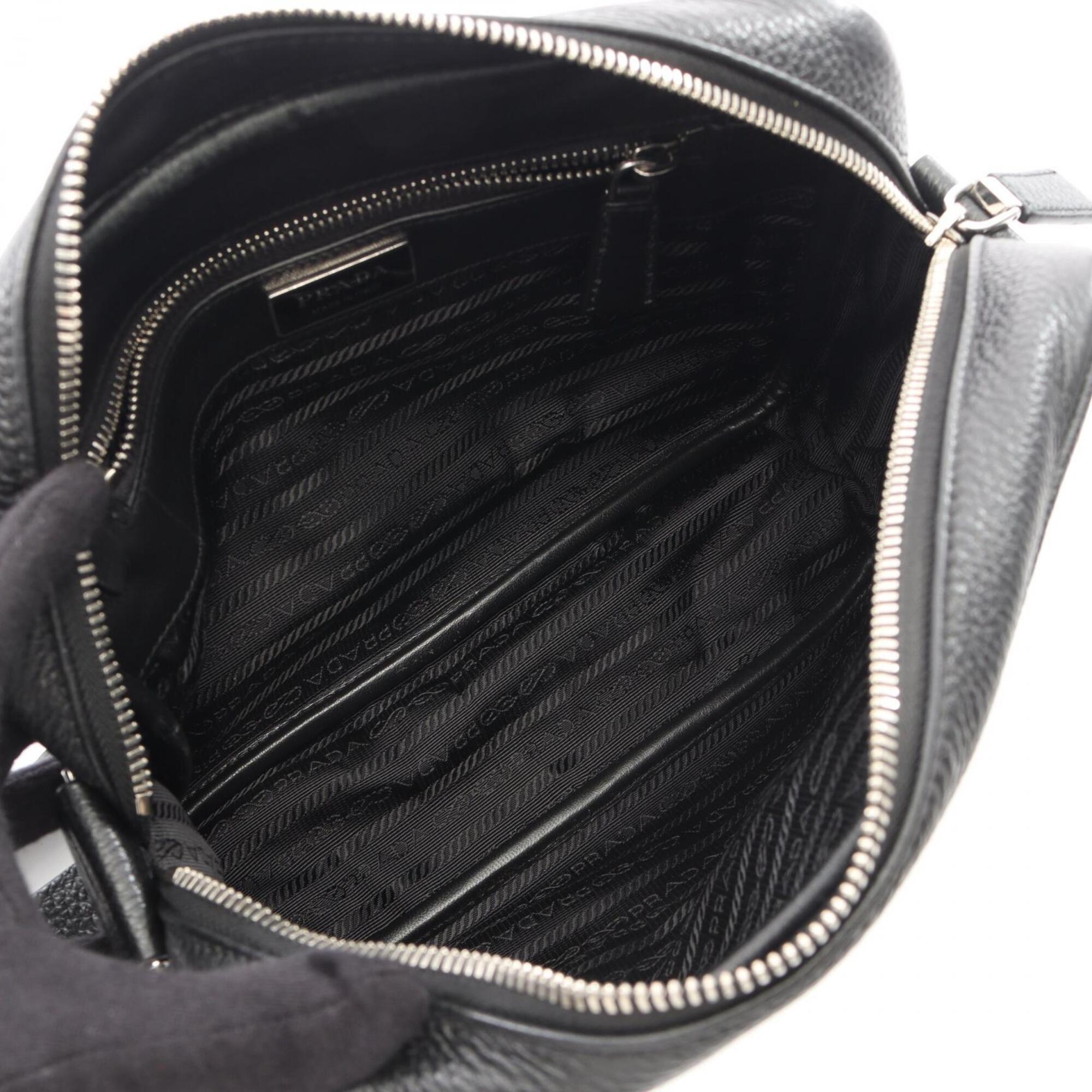 Prada Black Leather Shoulder Bag (Pre-Owned)