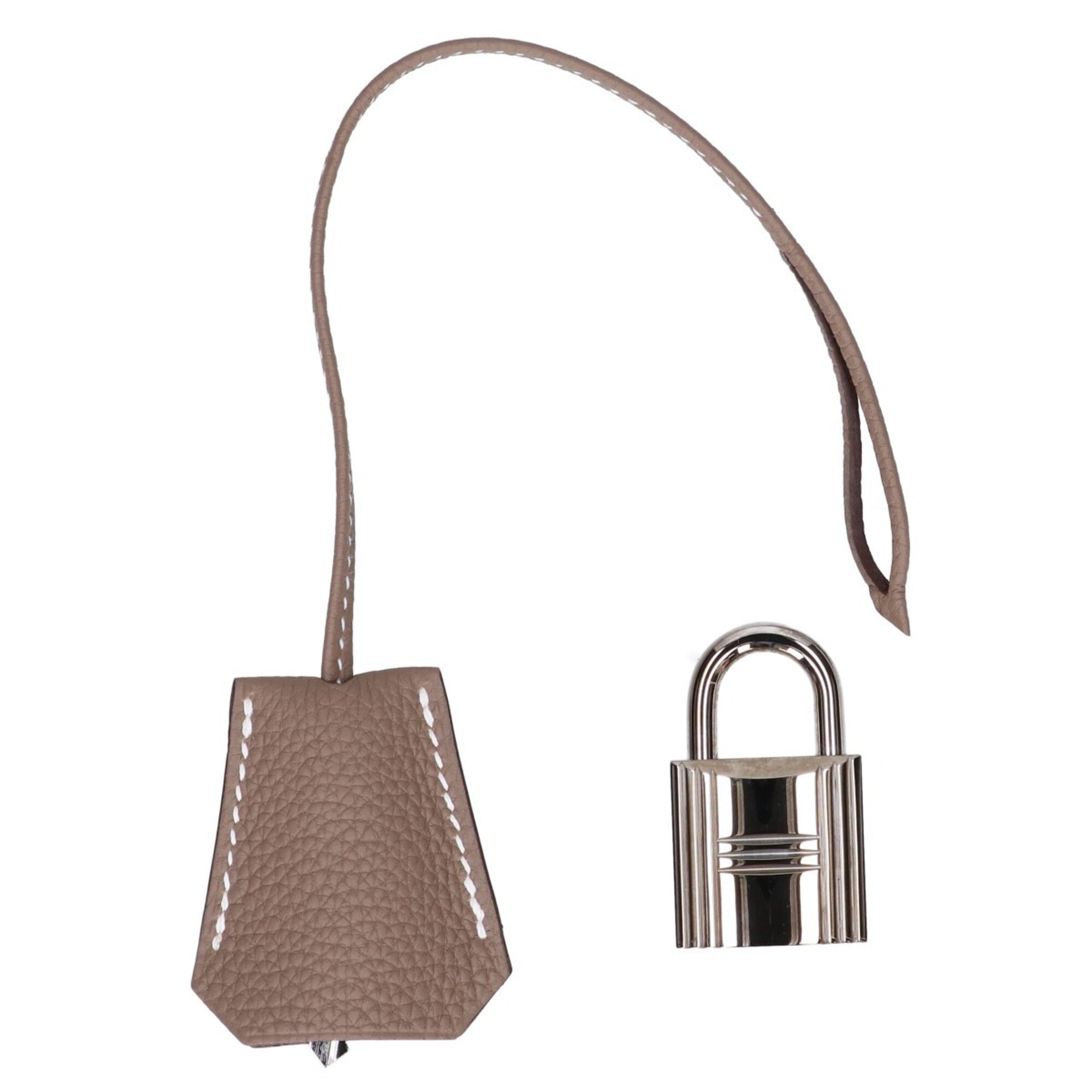 Hermes Etoupe Gray Togo Leather Shoulder Bag (Pre-Owned)