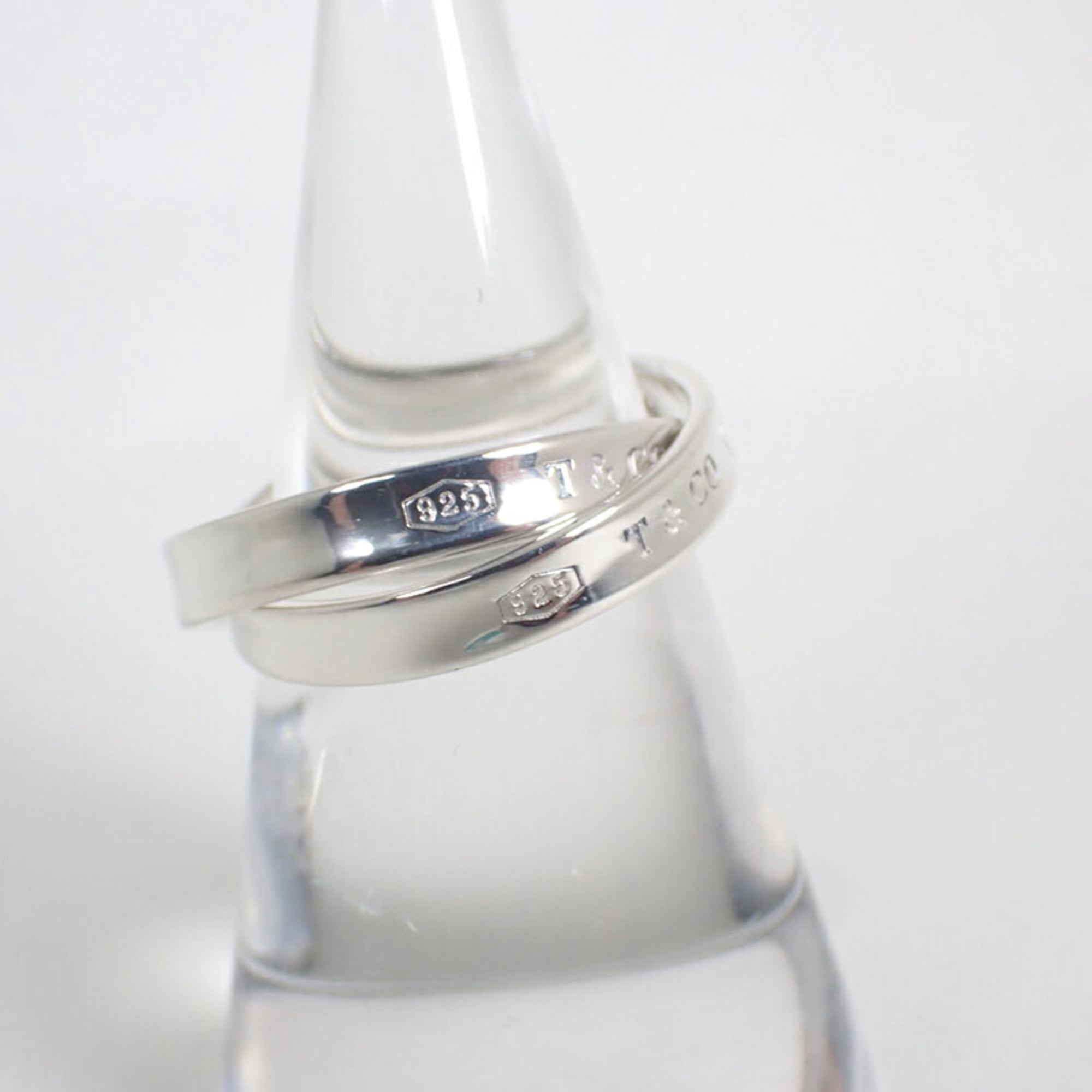 Tiffany Silver Sterling Silver 925 Band Ring (Pre-Owned)