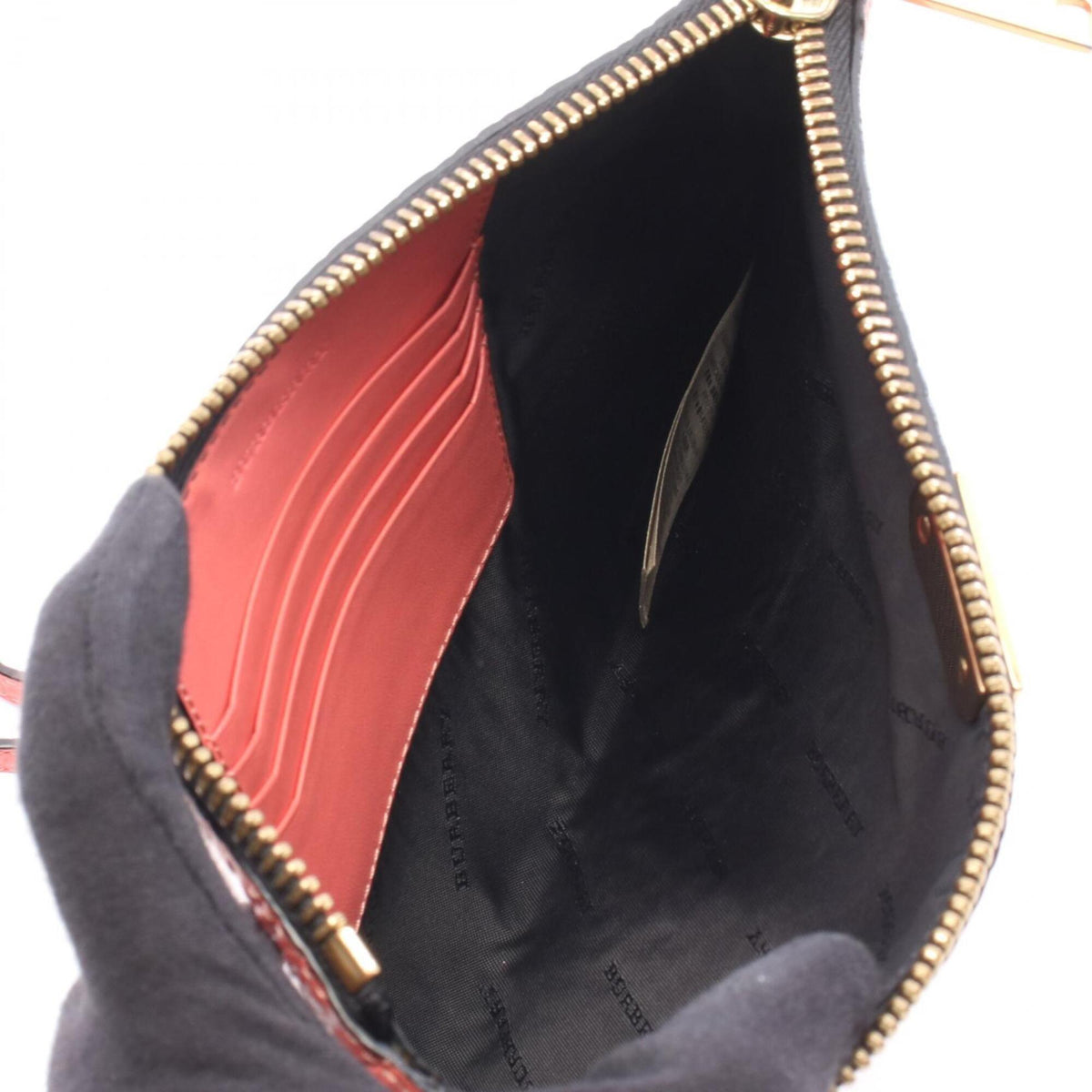 Burberry Pink Leather Handbag Shoulder Bag (Pre-Owned)