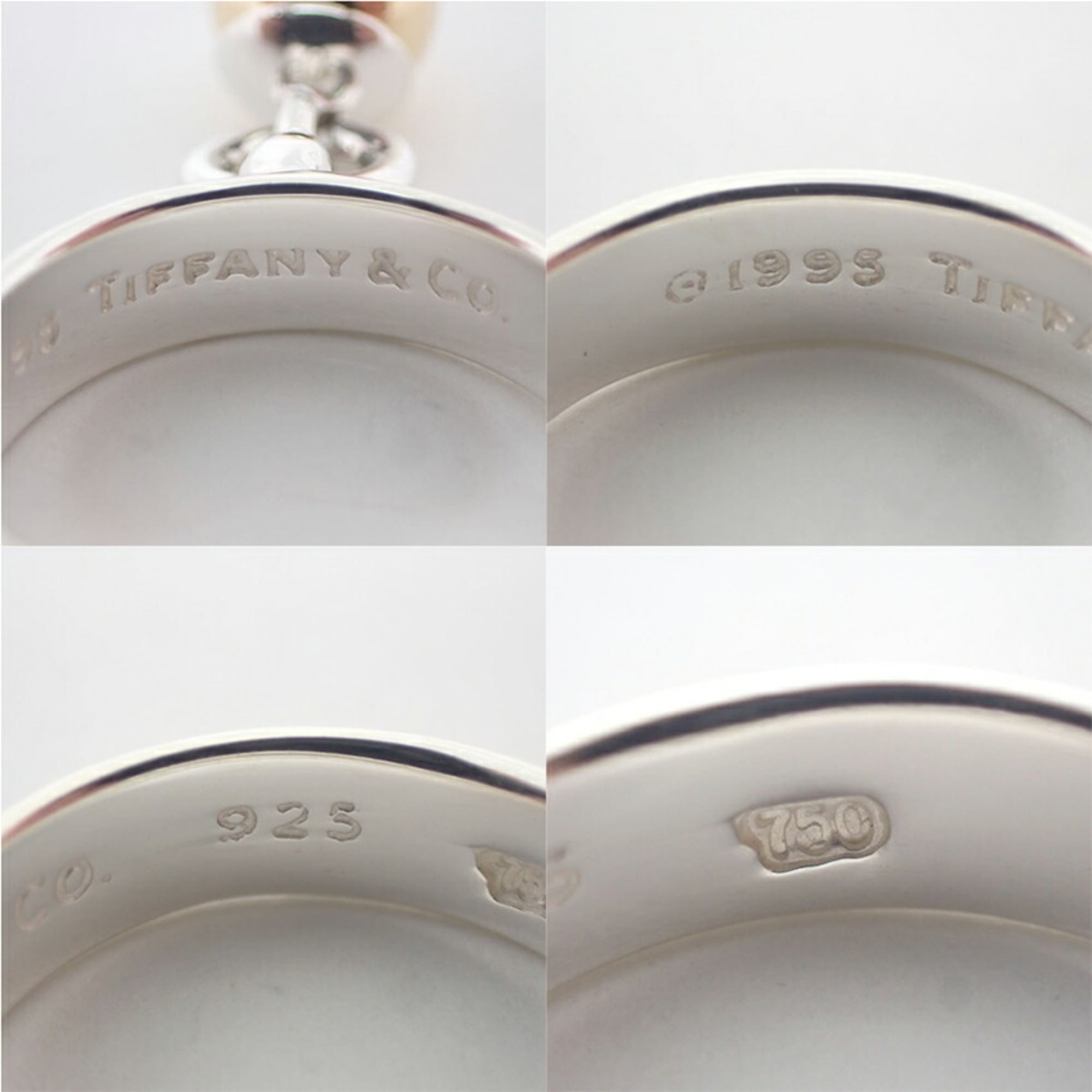 Tiffany Yellow Gold (18K) Sterling Silver 925 Band Ring (Pre-Owned)