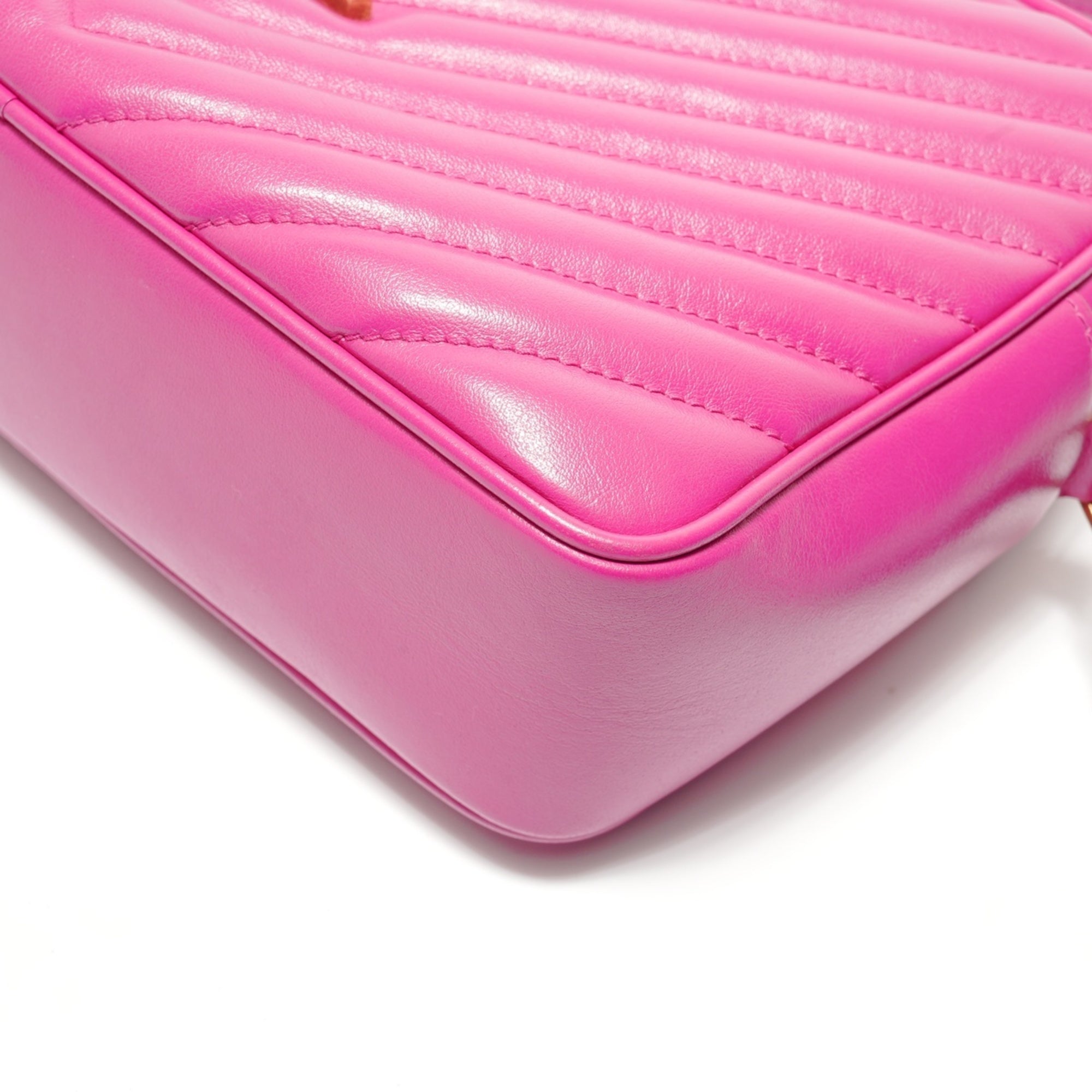 Yves Saint Laurent Pink Quilting Shoulder Bag (Pre-Owned)