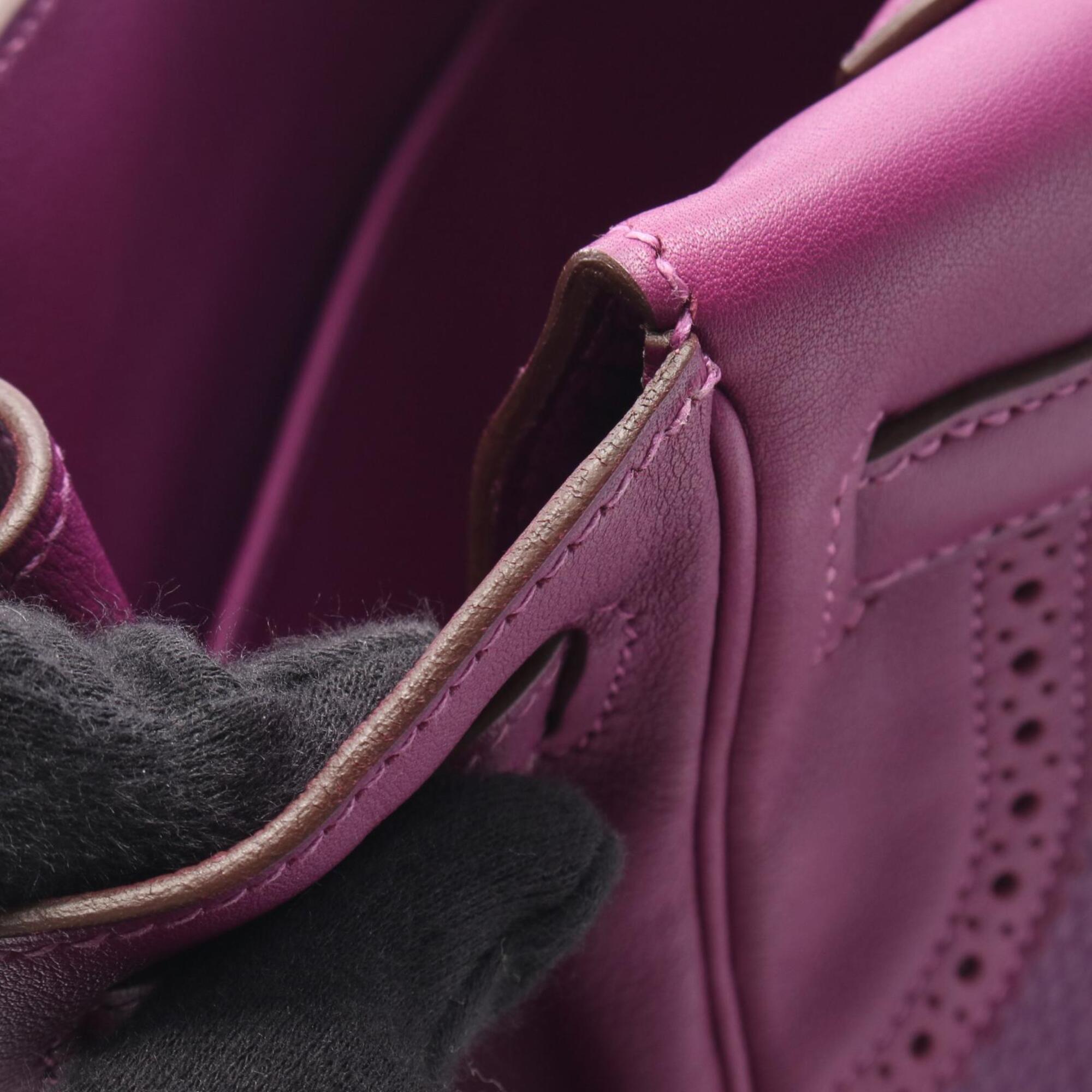 Hermes Anemone Purple Togo Leather Handbag (Pre-Owned)