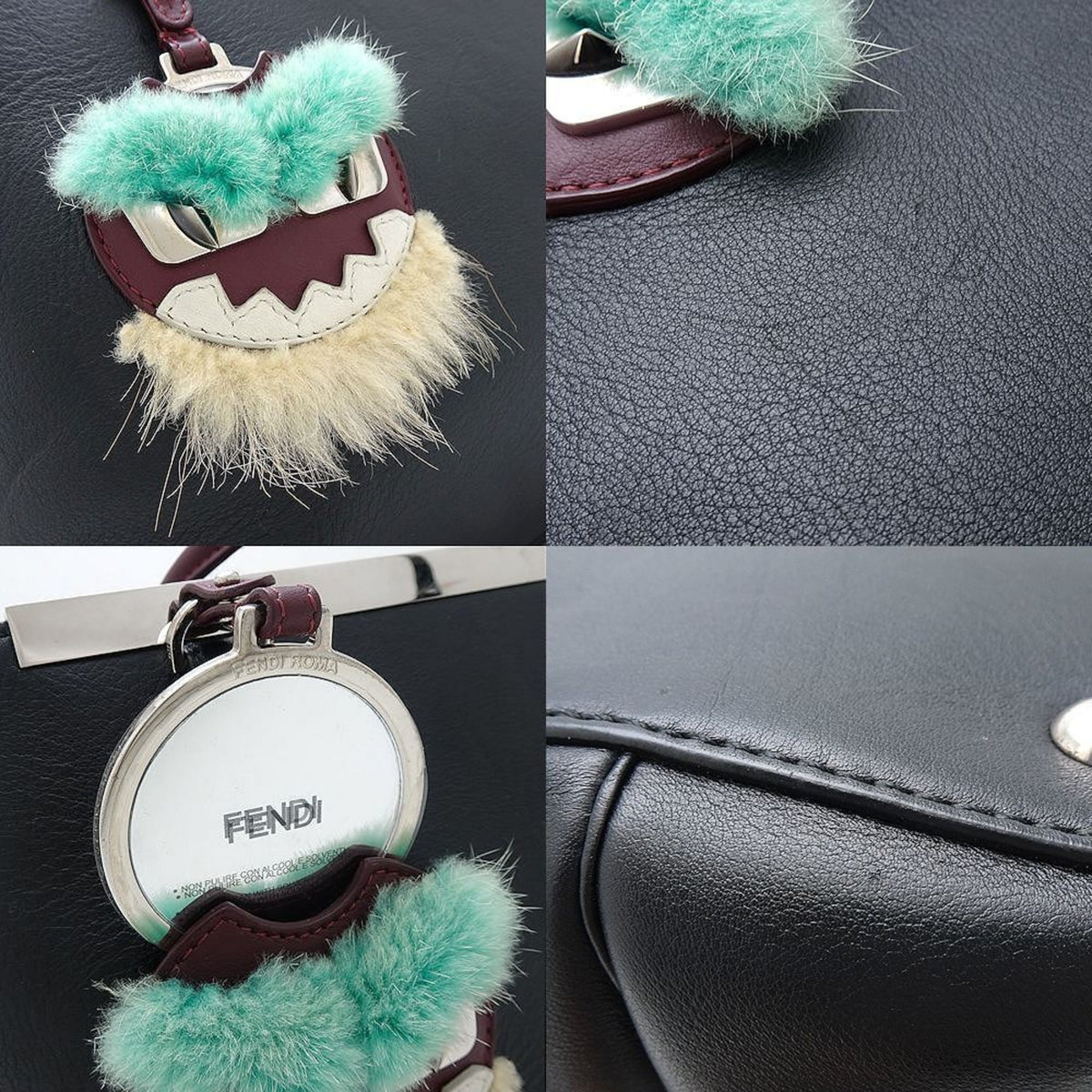 Fendi Black Leather Handbag (Pre-Owned)