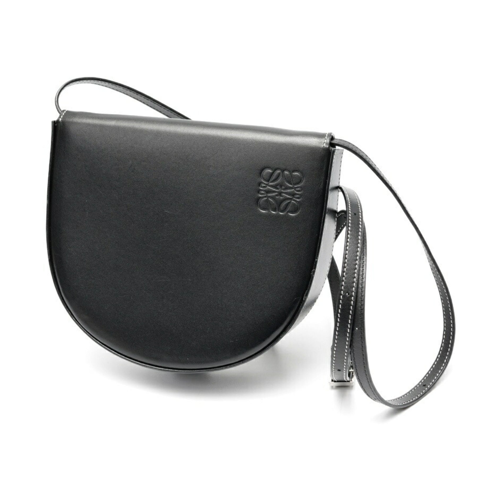 Loewe Black Leather Pouch Shoulder Bag (Pre-Owned)