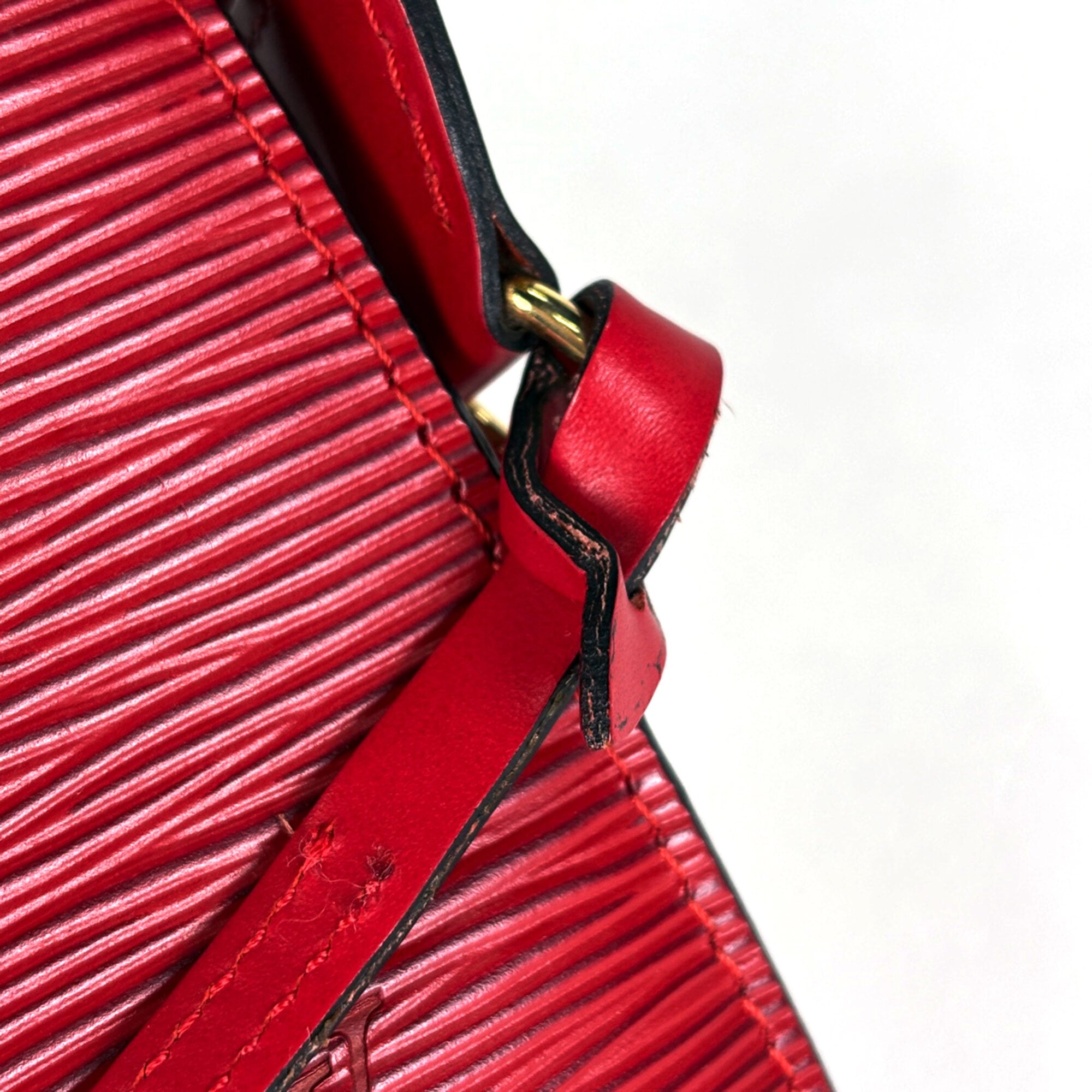Louis Vuitton Castilian Red Epi Leather Pochette Pouch (Pre-Owned)