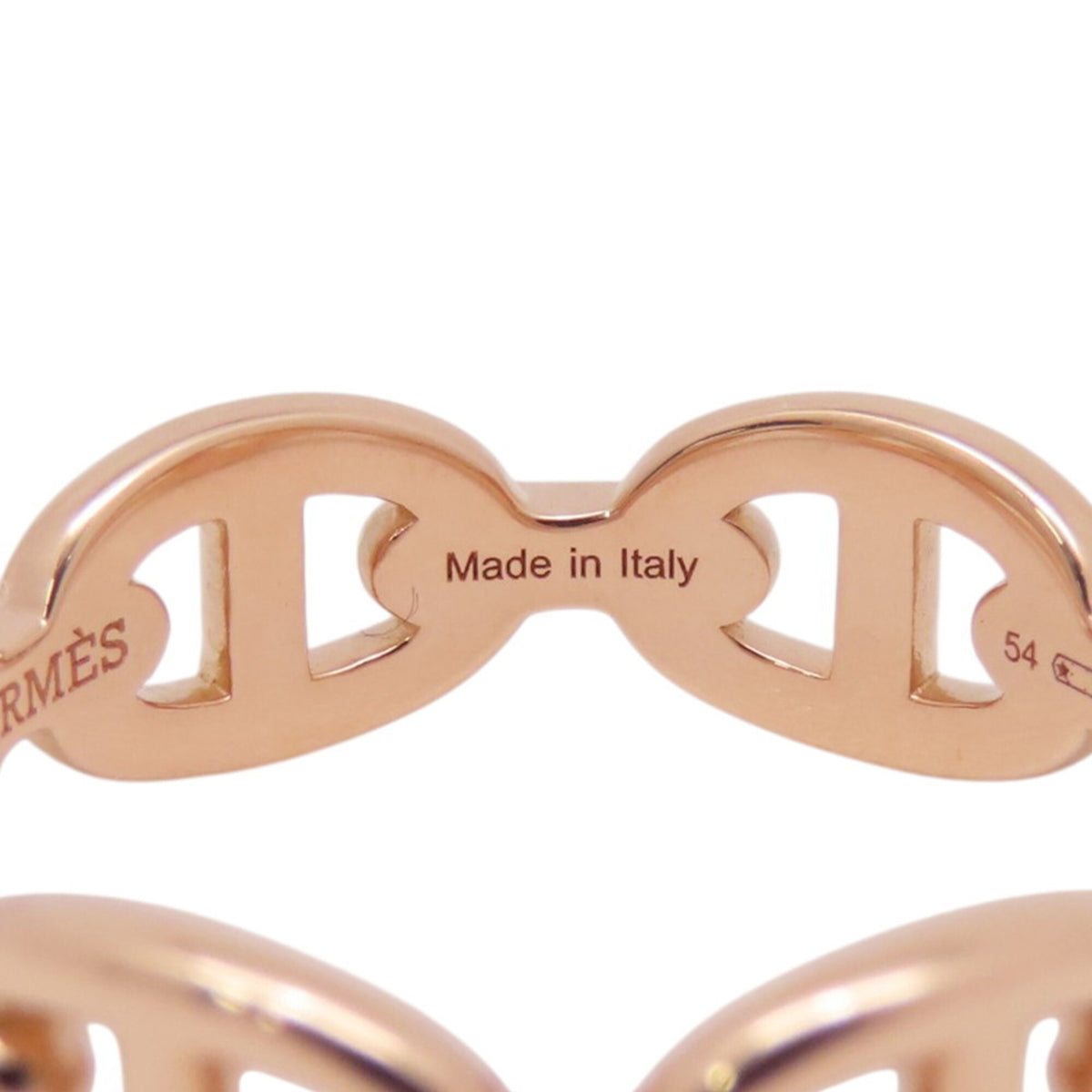 Hermes Pink Gold (18K) Band Ring (Pre-Owned)