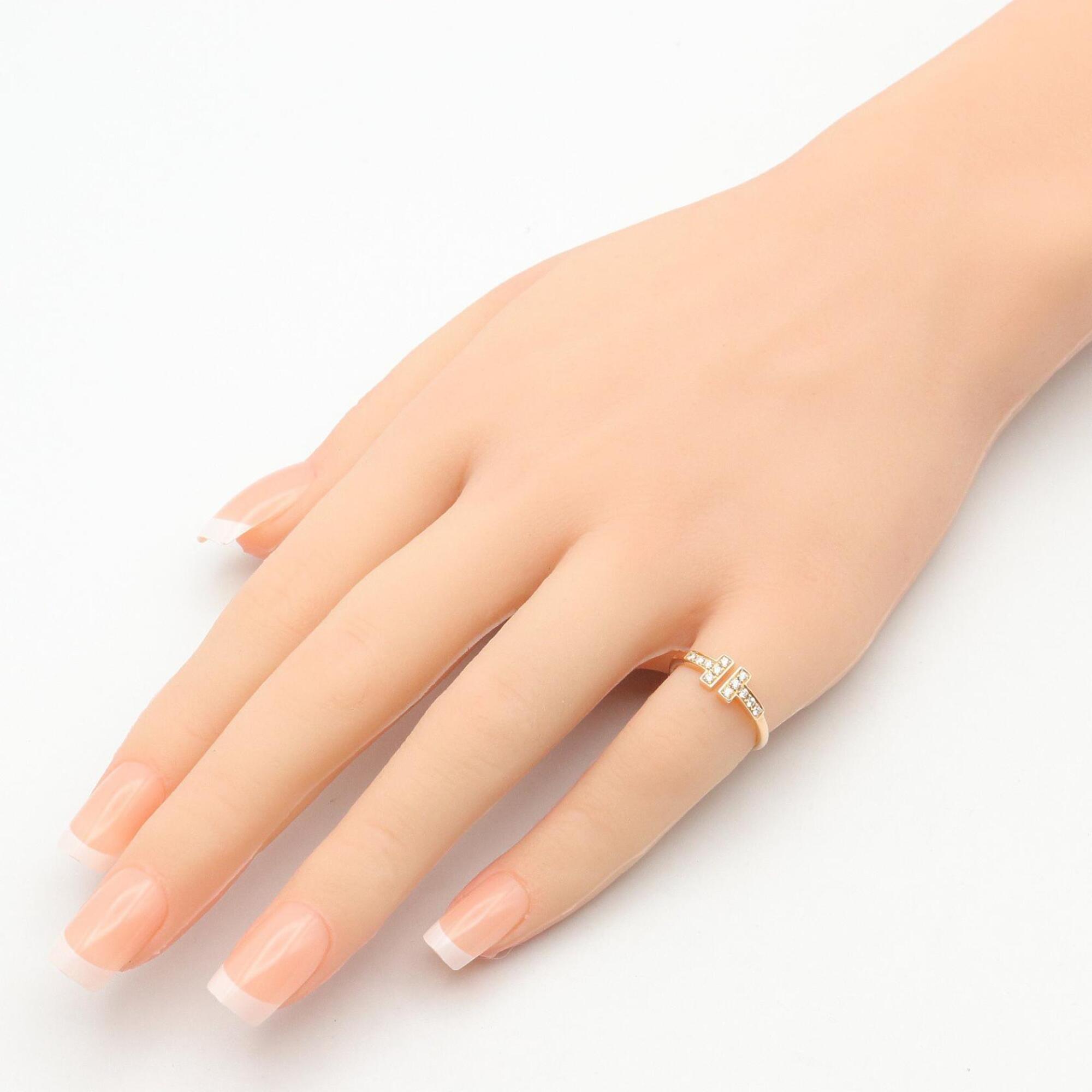 Tiffany Gold Clear Pink Gold (18K) Band Ring (Pre-Owned)