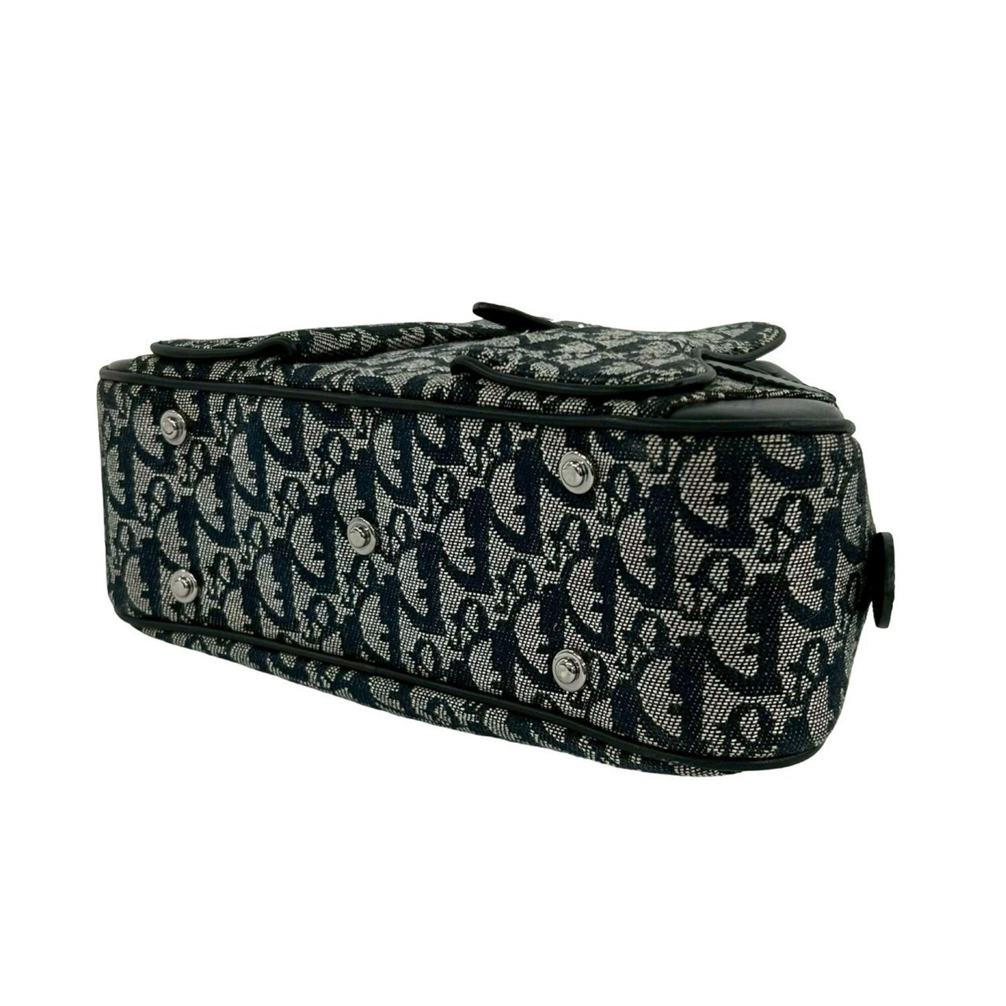 Christian Dior Black Canvas Leather Handbag (Pre-Owned)