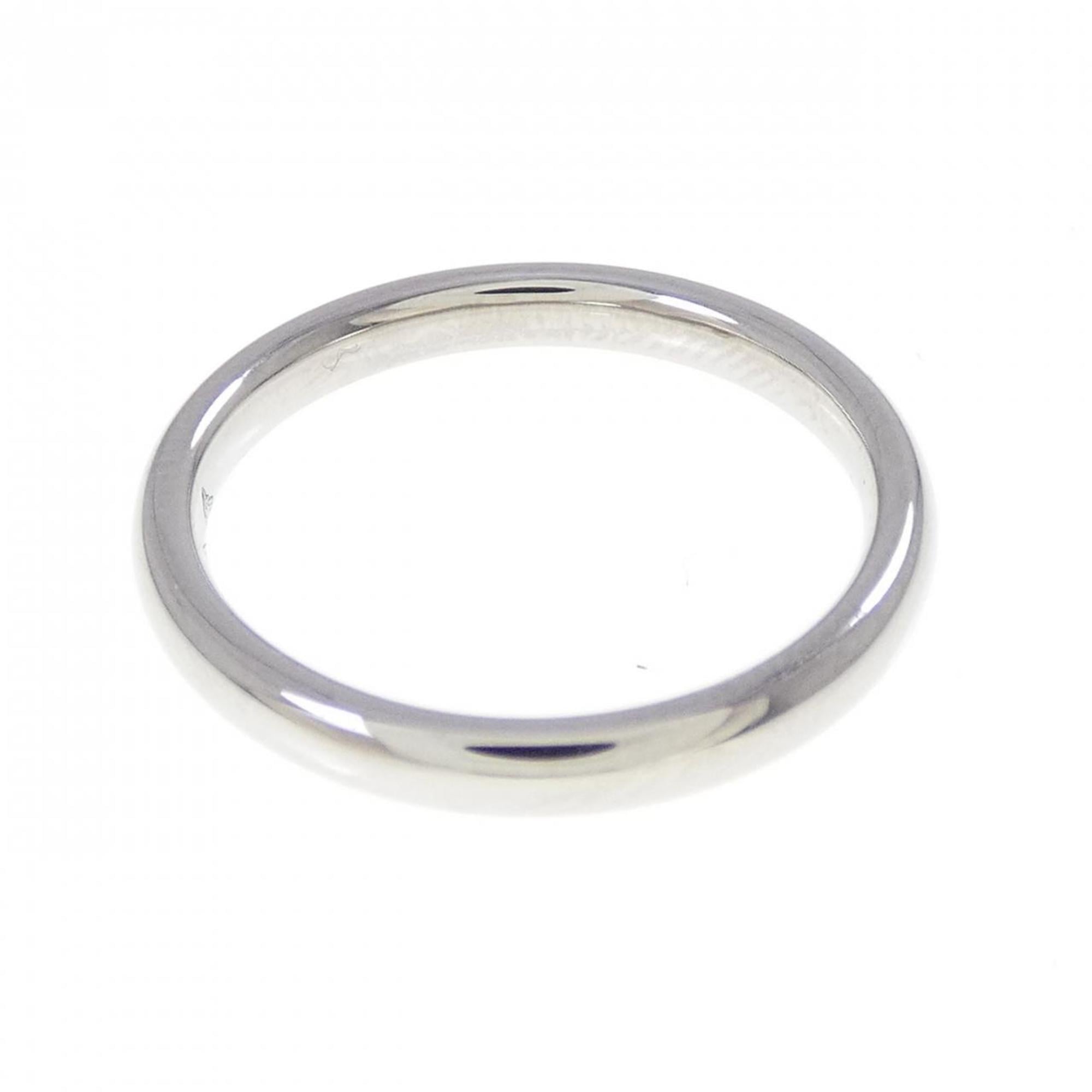 Chanel Platinum 950 Band Ring (Pre-Owned)