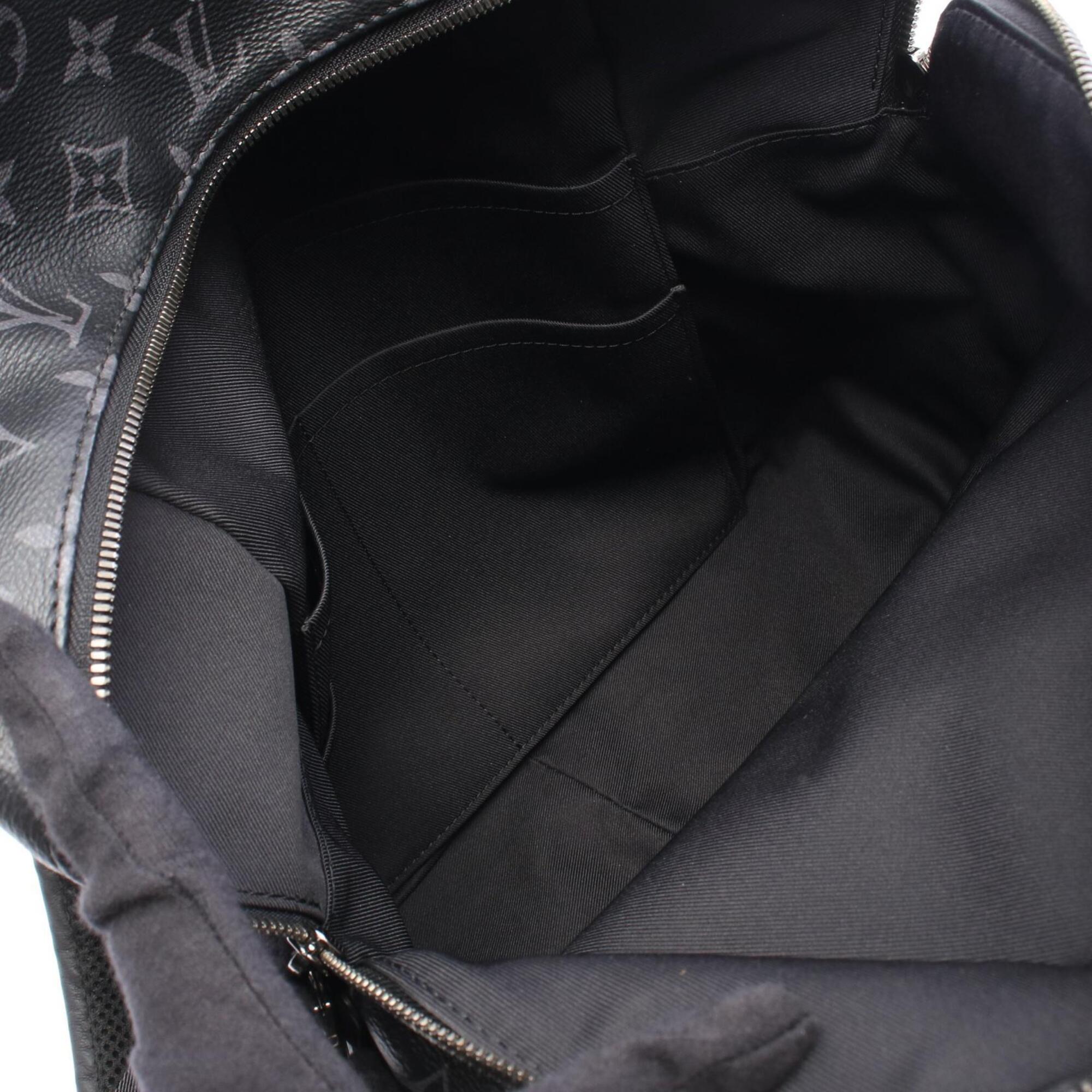 Louis Vuitton Black Monogram Eclipse Coated Canvas Leather Backpack Handbag (Pre-Owned)