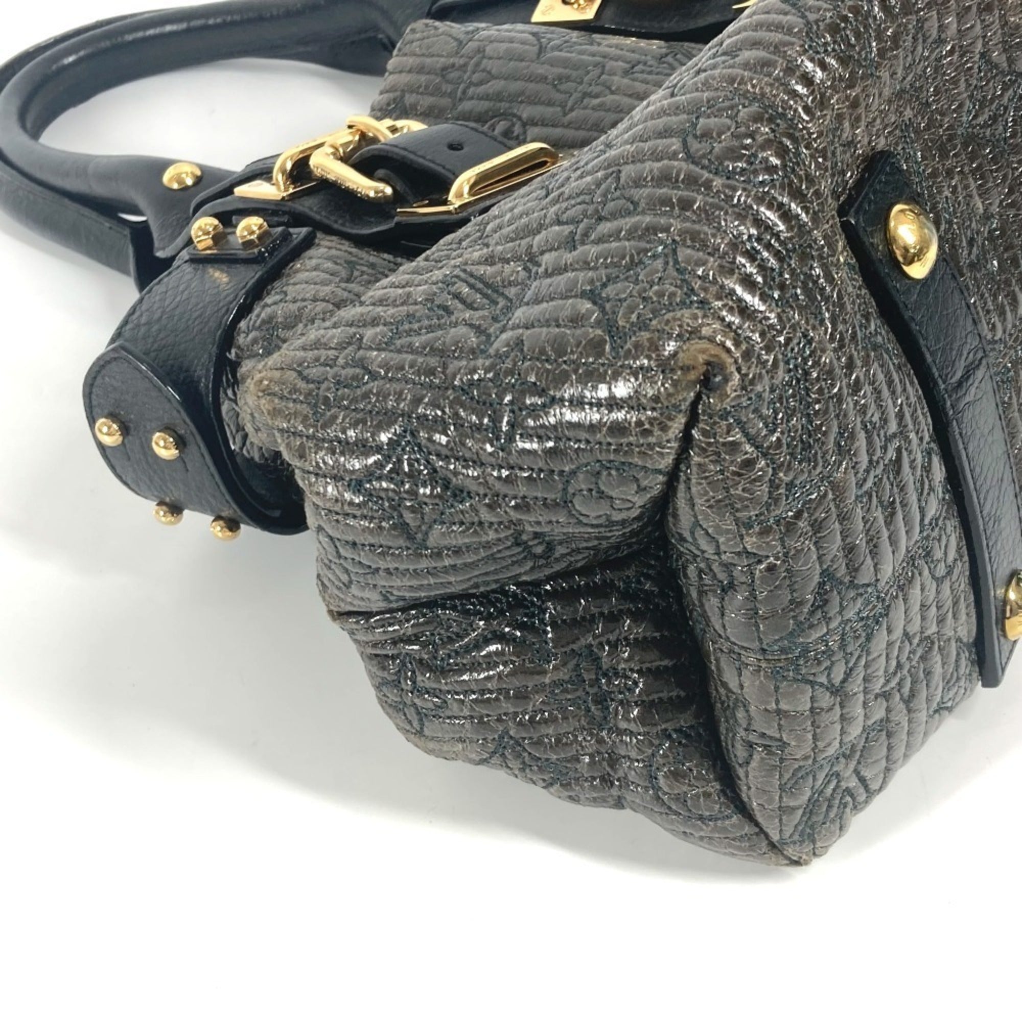 Louis Vuitton Black Noir Handbag Shoulder Bag Tote Bag (Pre-Owned)