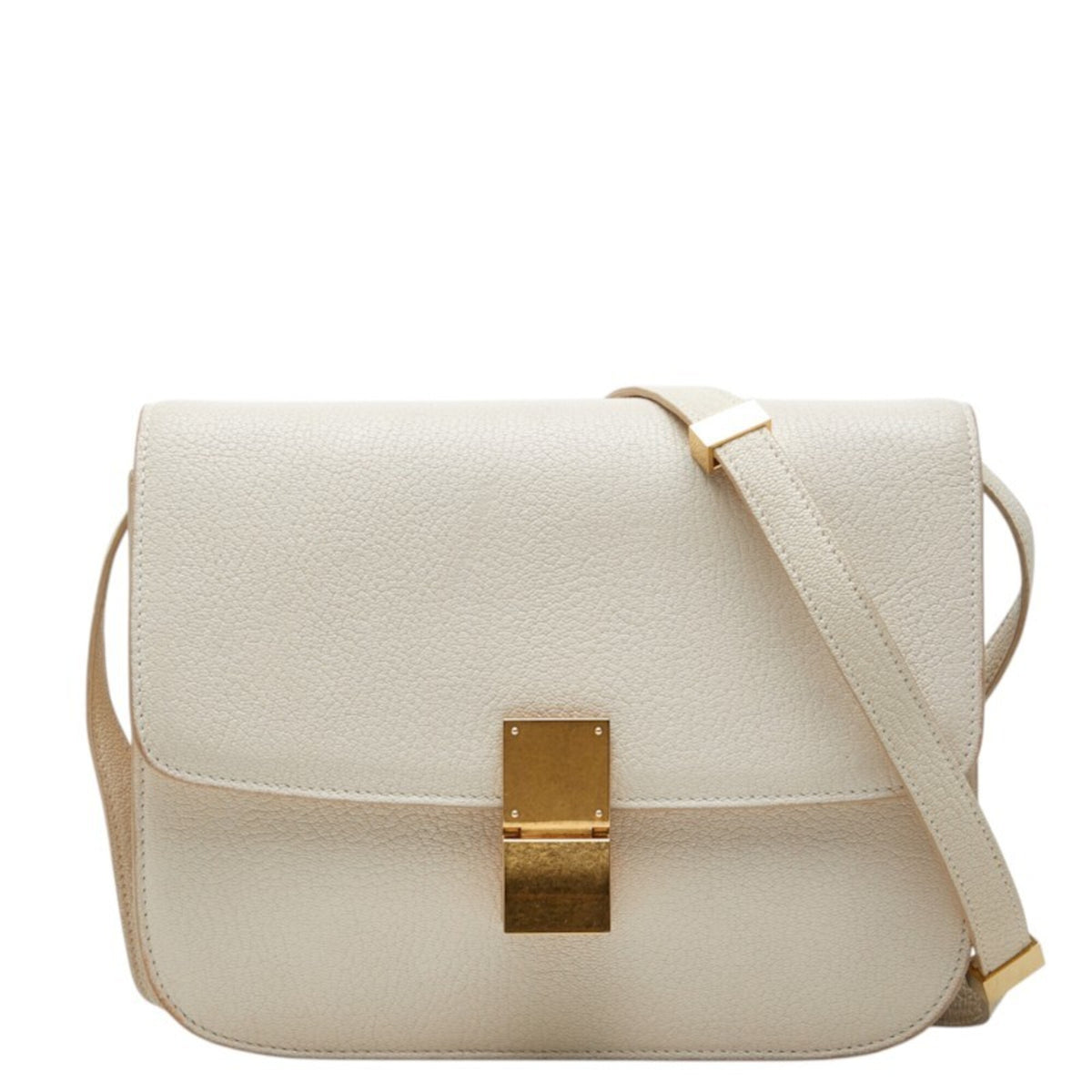 Celine White Leather Shoulder Bag (Pre-Owned)