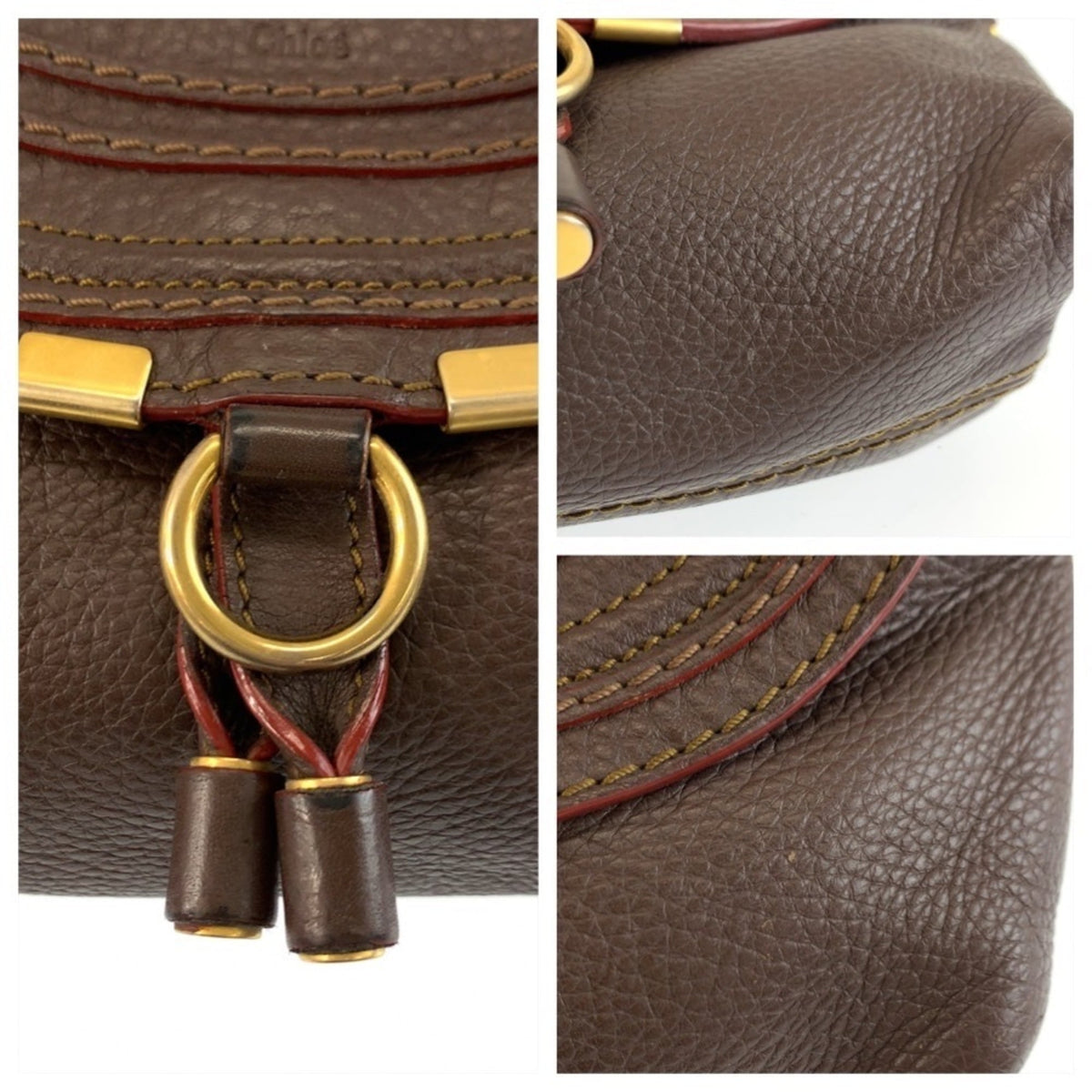 Chloé Brown Leather Pochette Shoulder Bag (Pre-Owned)