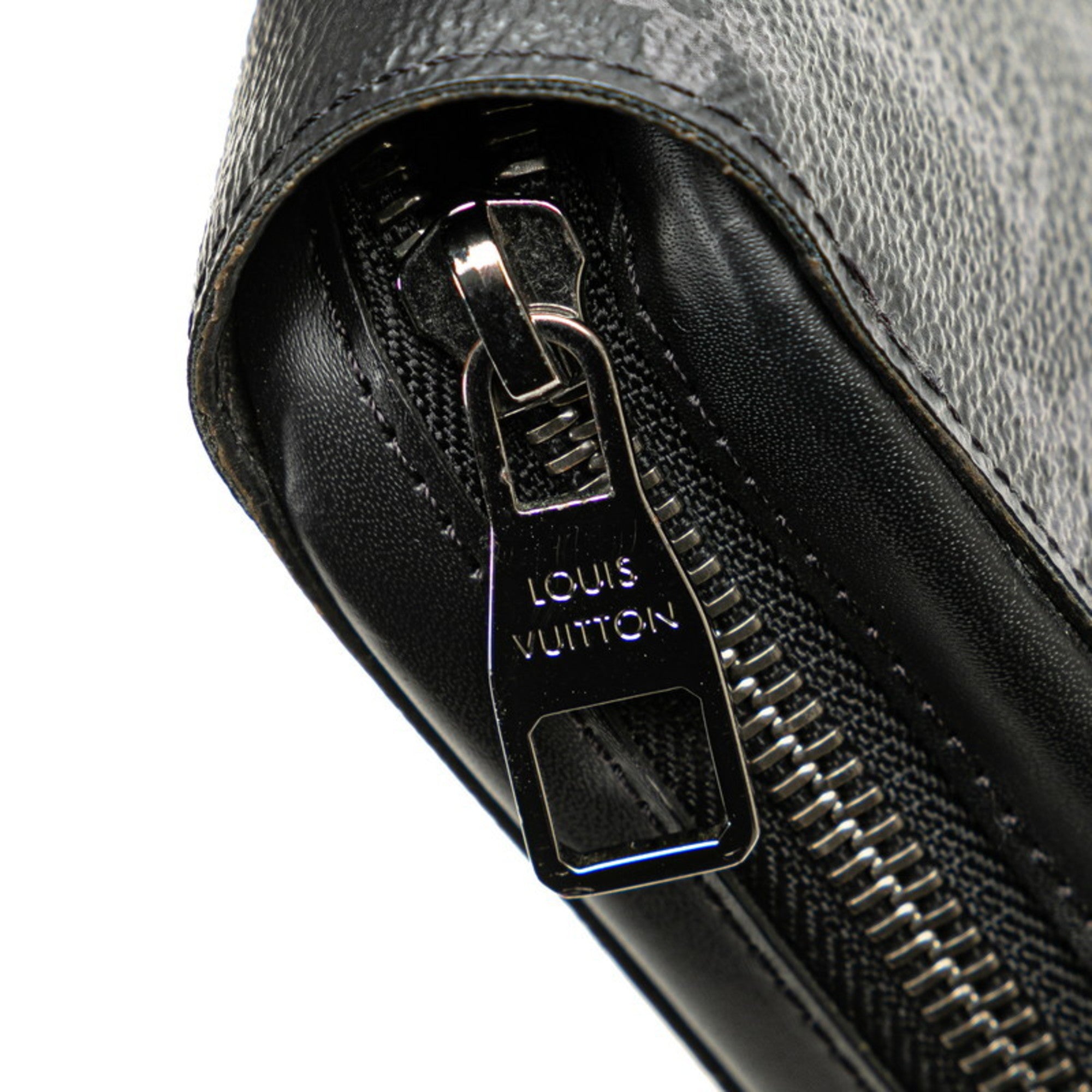Louis Vuitton Black Pvc Leather Long Wallet (Bi-Fold) (Pre-Owned)