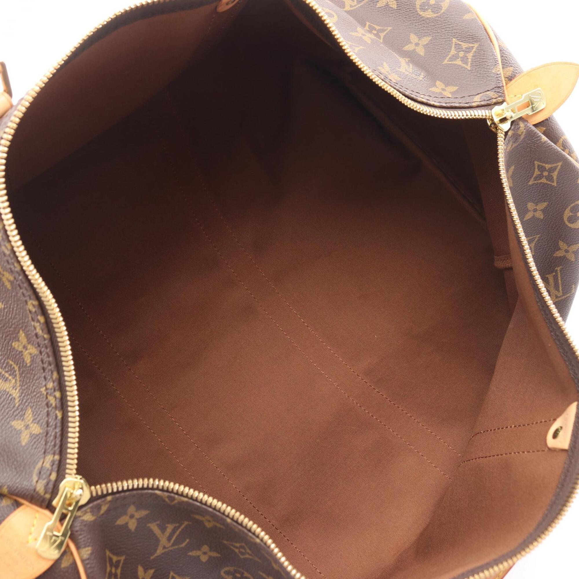 Louis Vuitton Brown Monogram Coated Canvas Boston Bag Handbag (Pre-Owned)