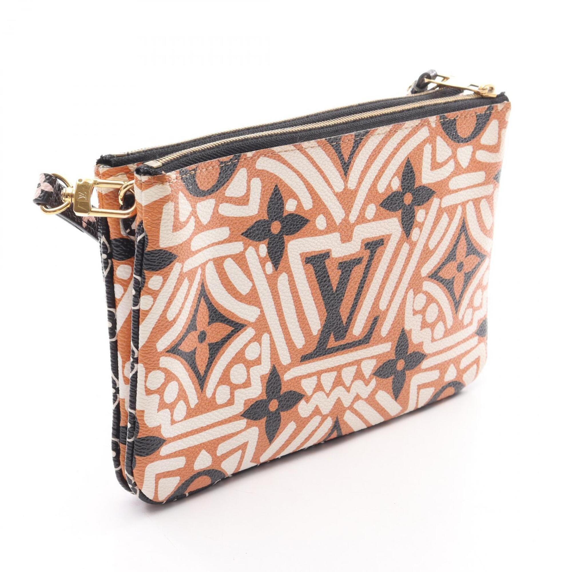 Louis Vuitton Multi-Color Orange Coated Canvas Handbag Pochette Shoulder Bag (Pre-Owned)