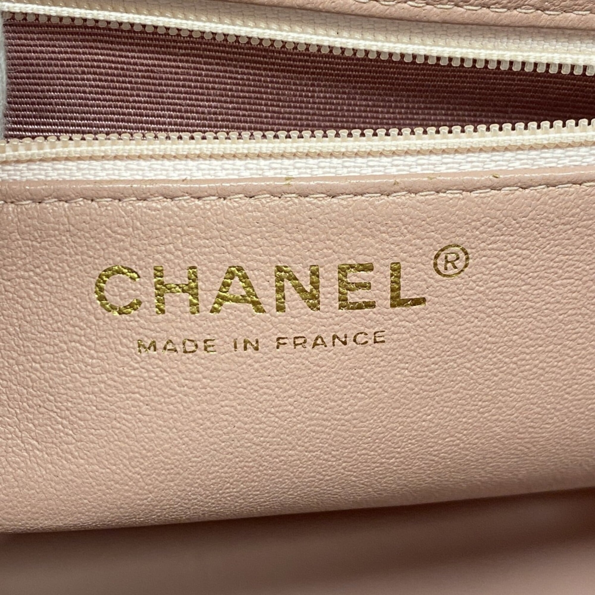 Chanel Pink Grained Calfskin Tote Bag (Pre-Owned)