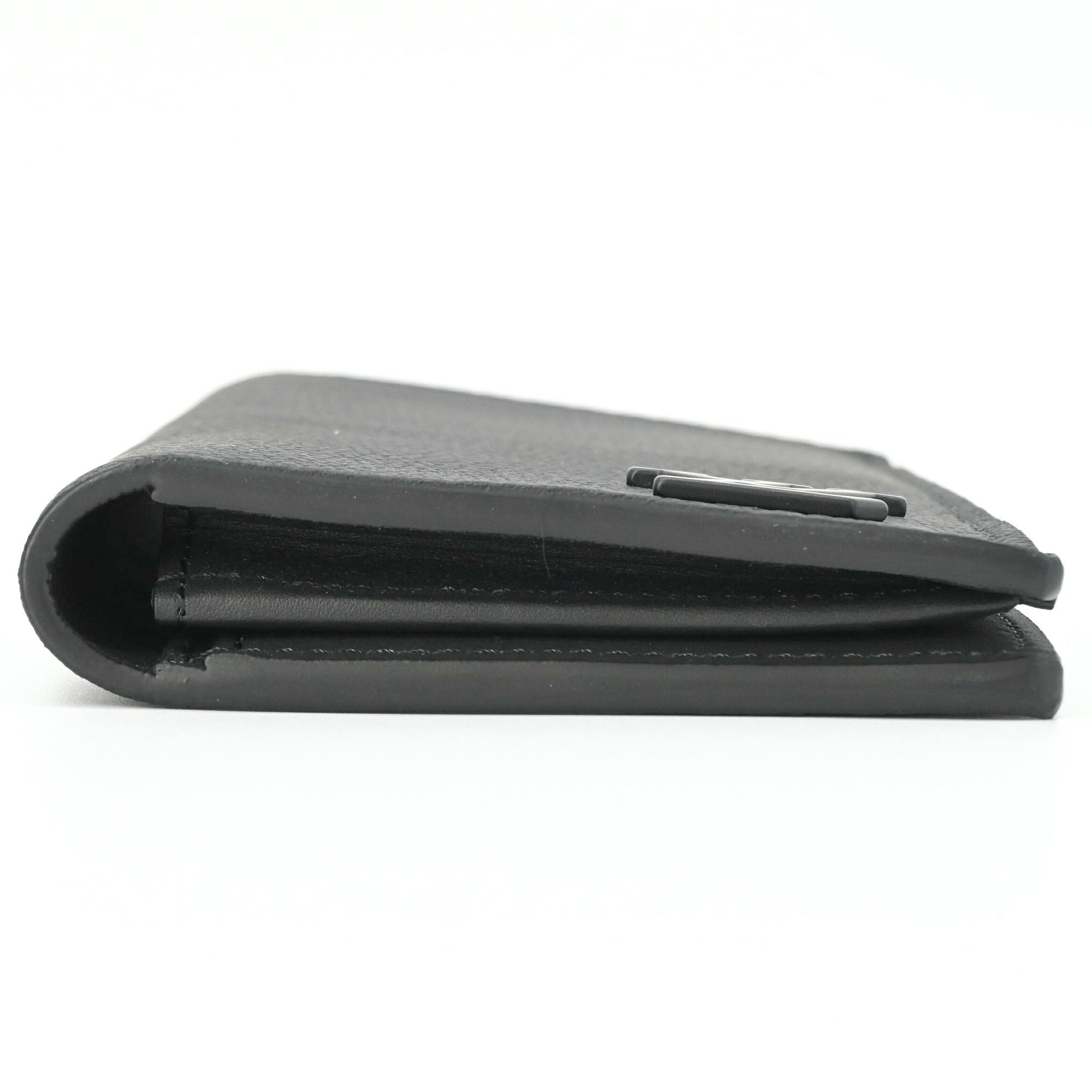 Louis Vuitton Black Leather Wallet (Bi-Fold) (Pre-Owned)