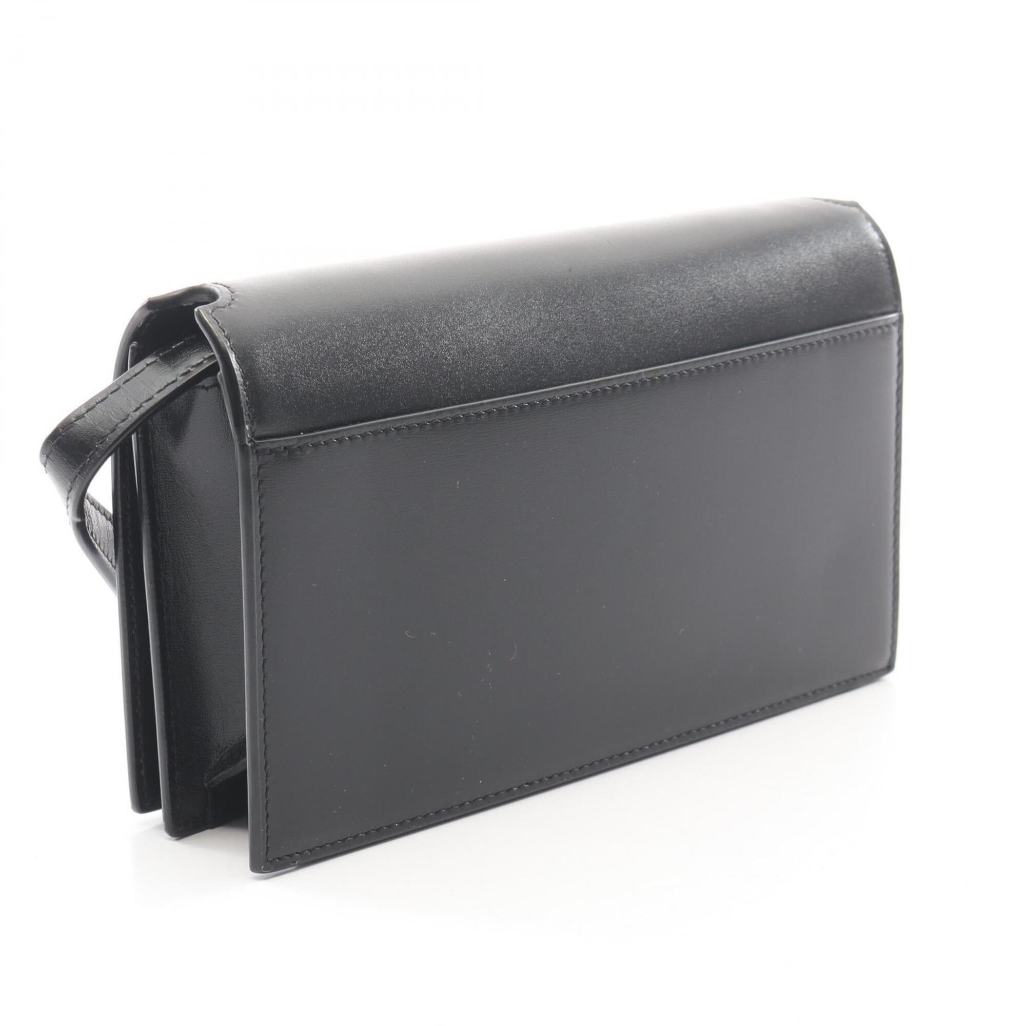 Yves Saint Laurent Black Leather Shoulder Bag (Pre-Owned)