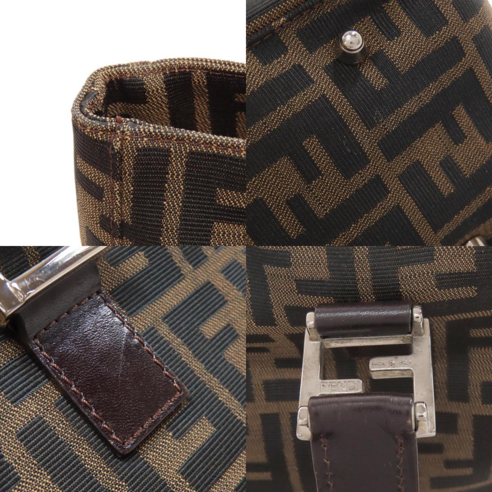 Fendi Brown Canvas Handbag (Pre-Owned)