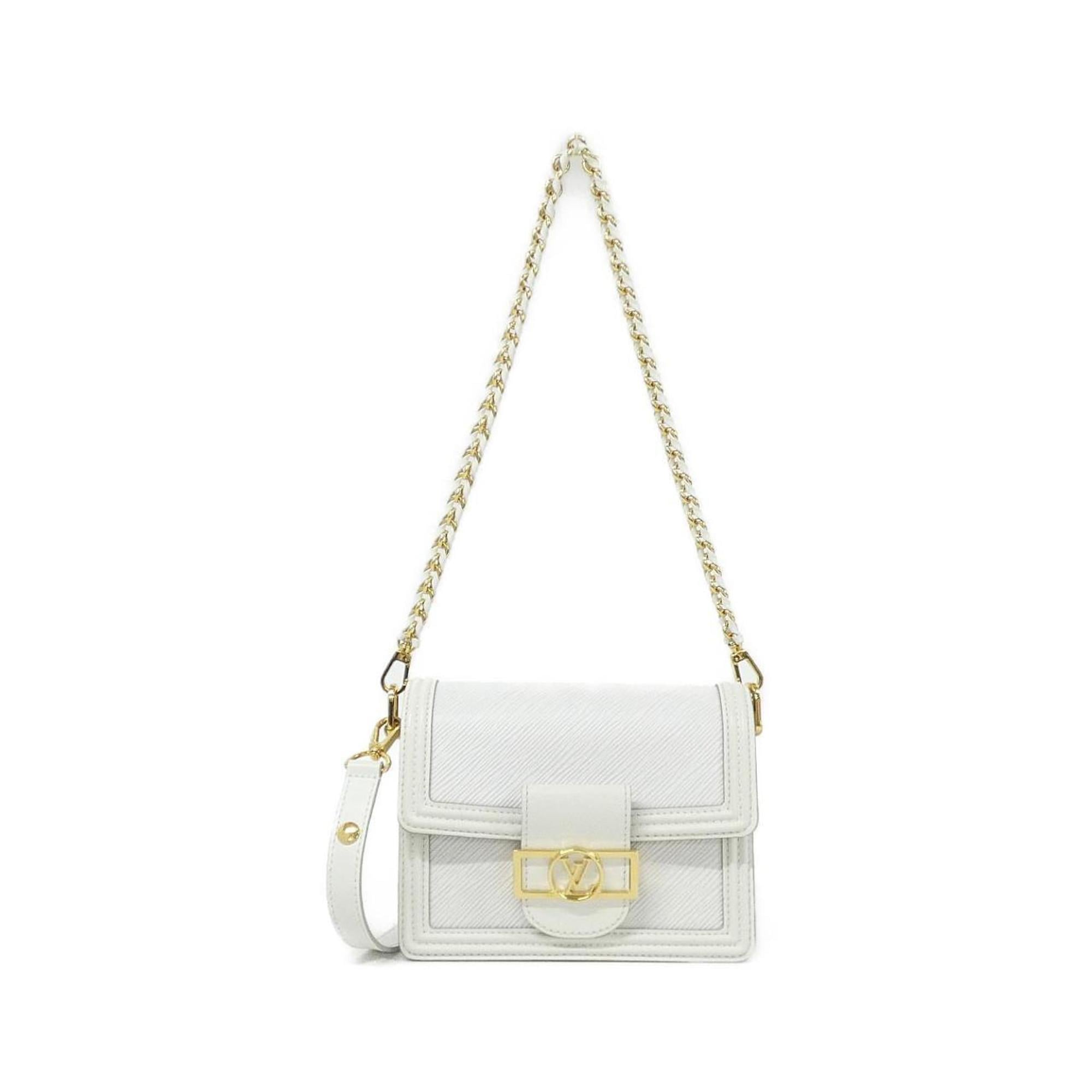 Louis Vuitton White Leather Shoulder Bag (Pre-Owned)