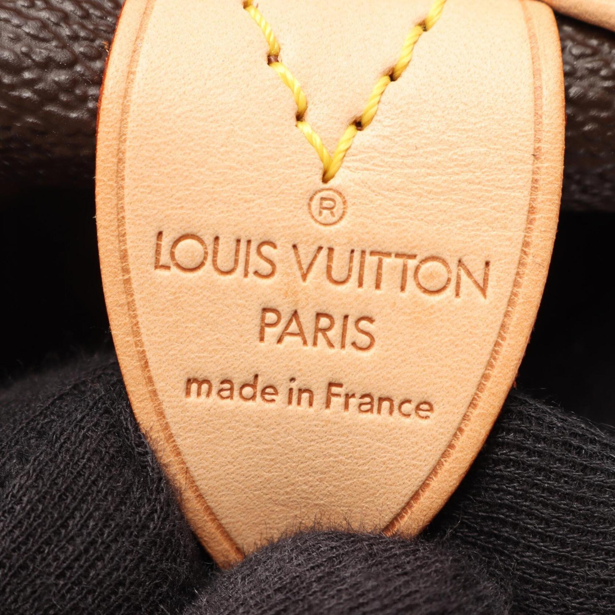 Louis Vuitton Brown Monogram Coated Canvas Leather Boston Bag Handbag (Pre-Owned)
