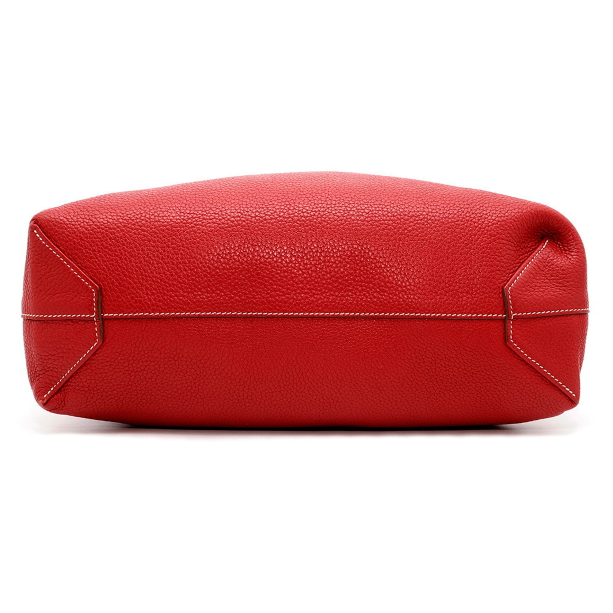 Hermes Bougainvillier Rouge Casaque Taurillon Clemence Leather Tote Bag (Pre-Owned)