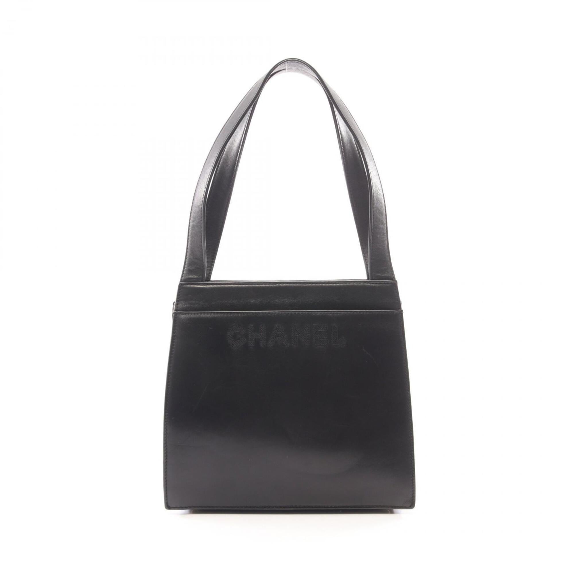 Chanel Black Leather Tote Bag (Pre-Owned)