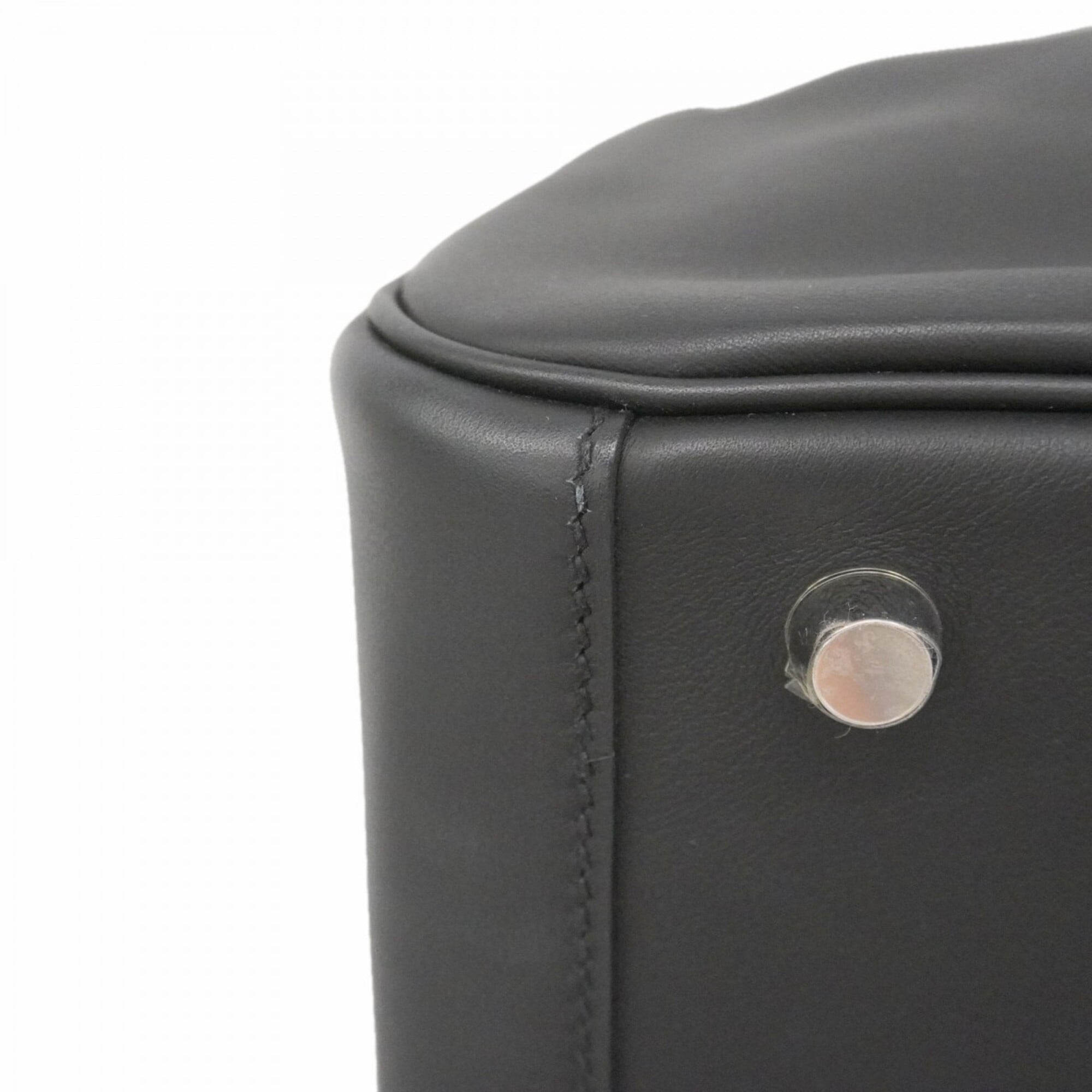 Hermes Black Swift Leather Handbag (Pre-Owned)