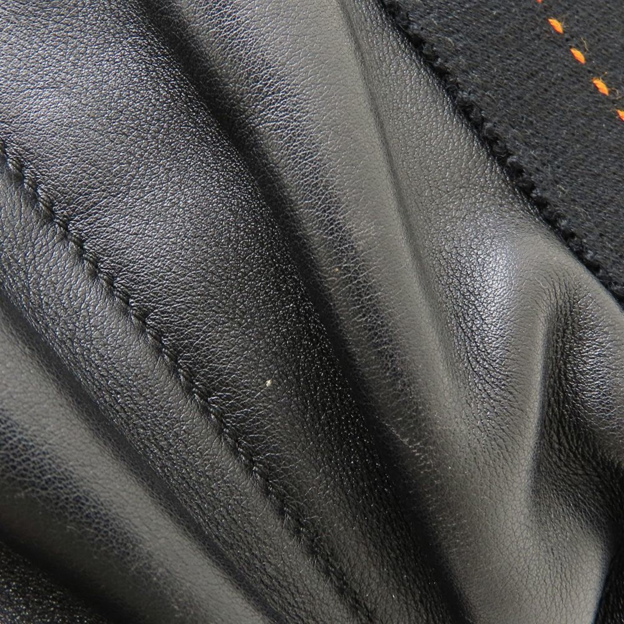 Hermes Black Veau Derma Handbag (Pre-Owned)