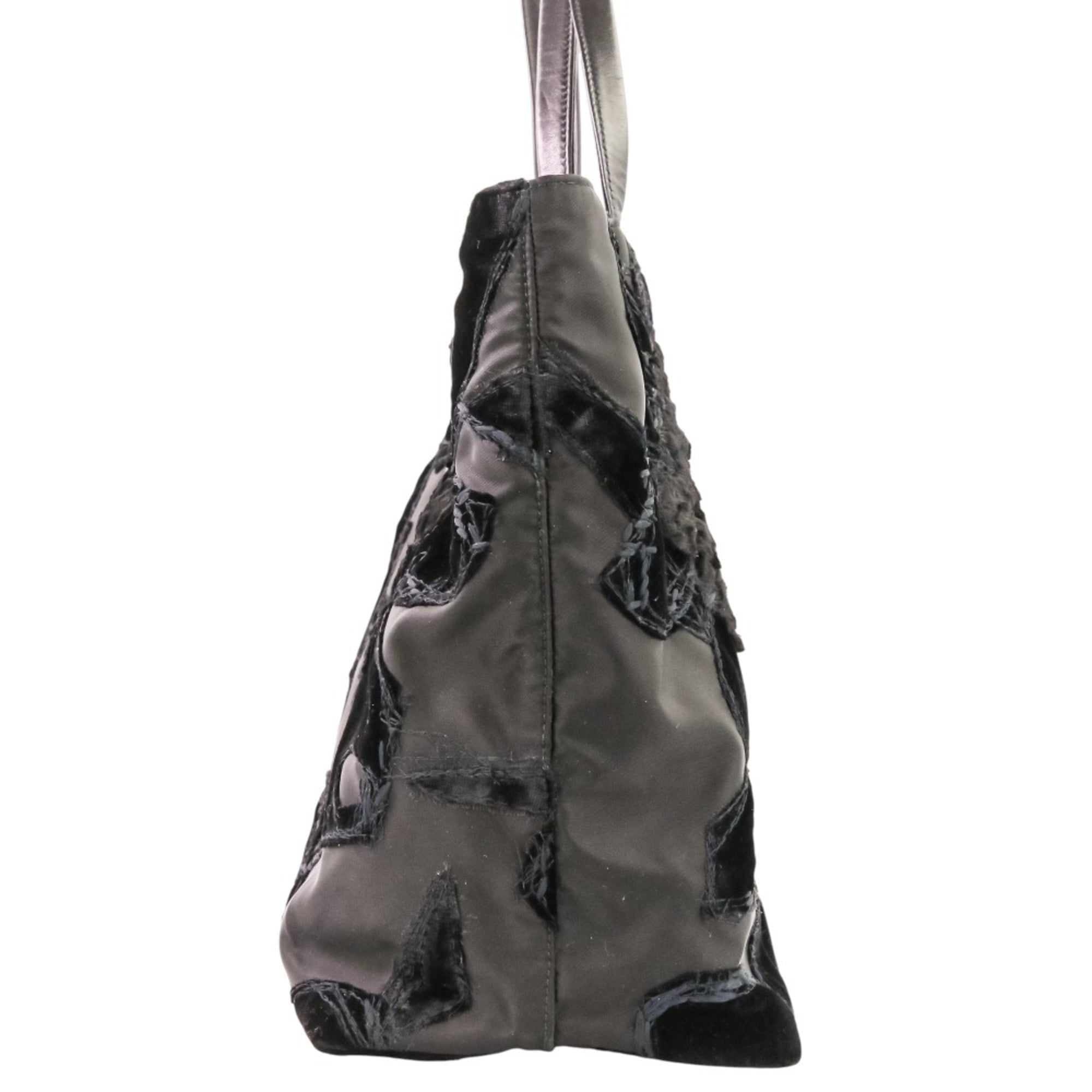 Prada Black Nylon Tote Bag (Pre-Owned)