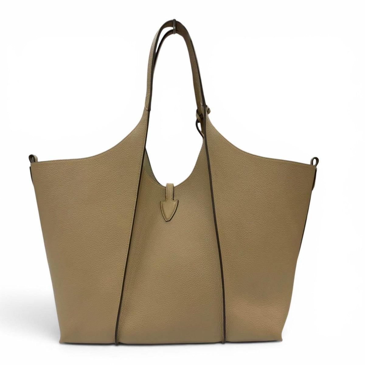 Tod's Beige Leather Handbag Pouch Tote Bag (Pre-Owned)