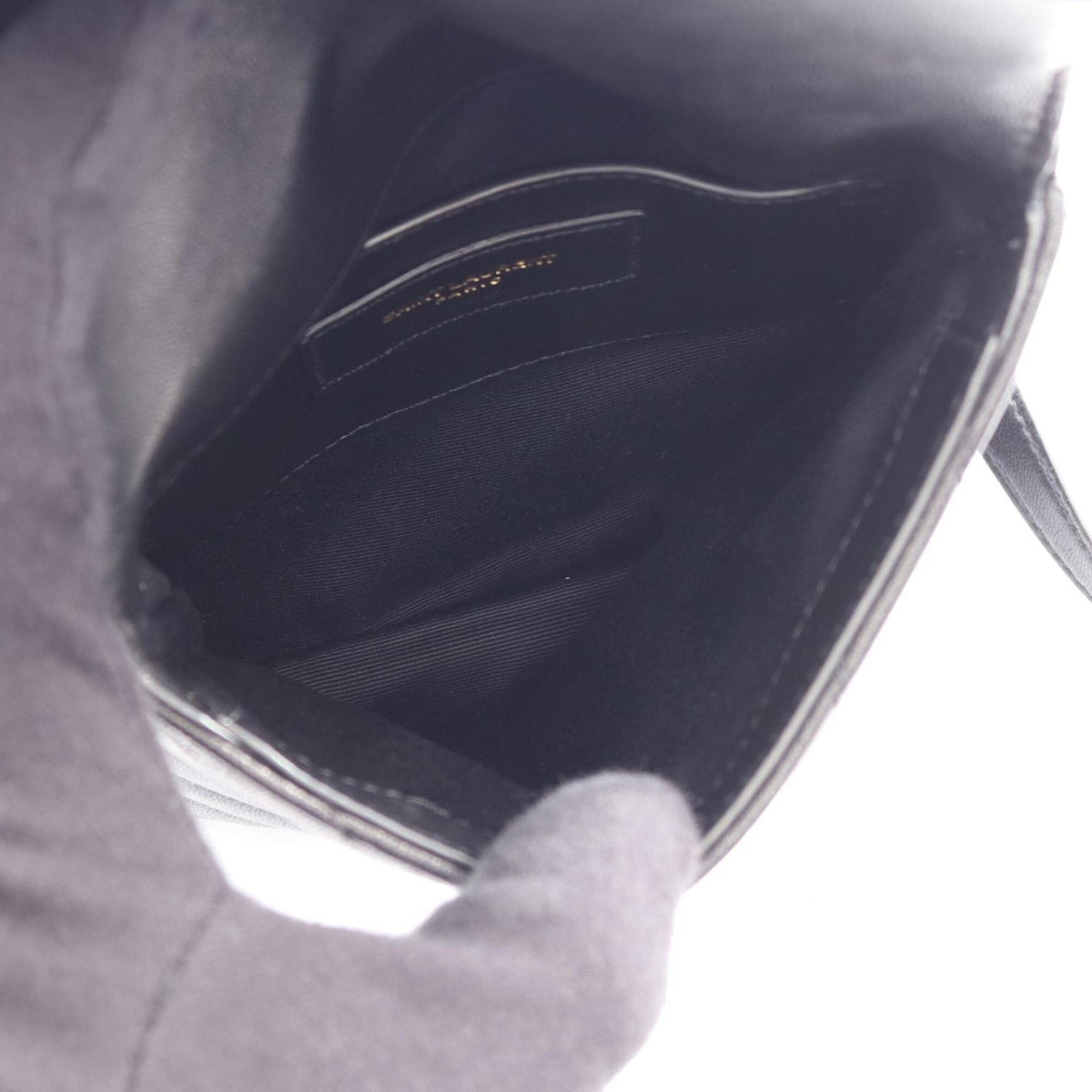 Yves Saint Laurent Black Leather Shoulder Bag (Pre-Owned)