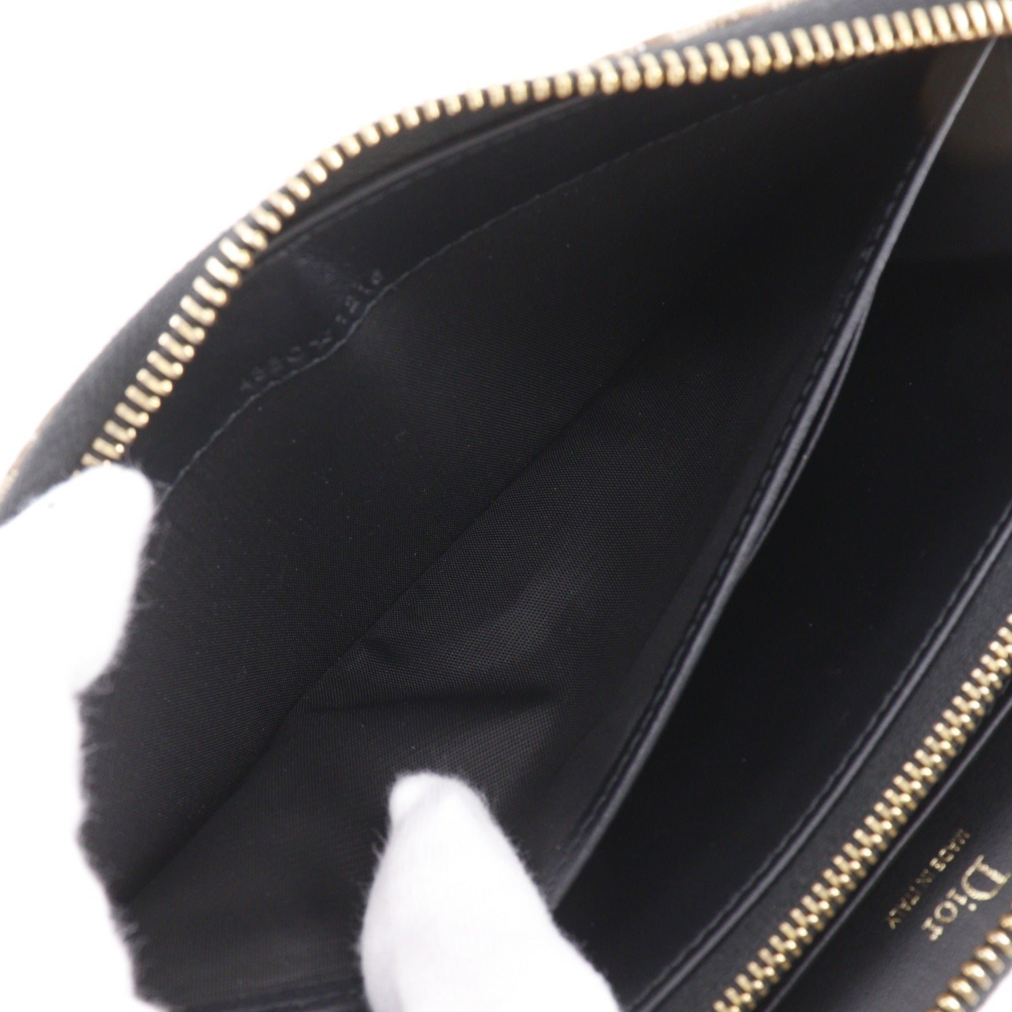 Christian Dior Brown Canvas Coin Purse/Coin Case (Pre-Owned)
