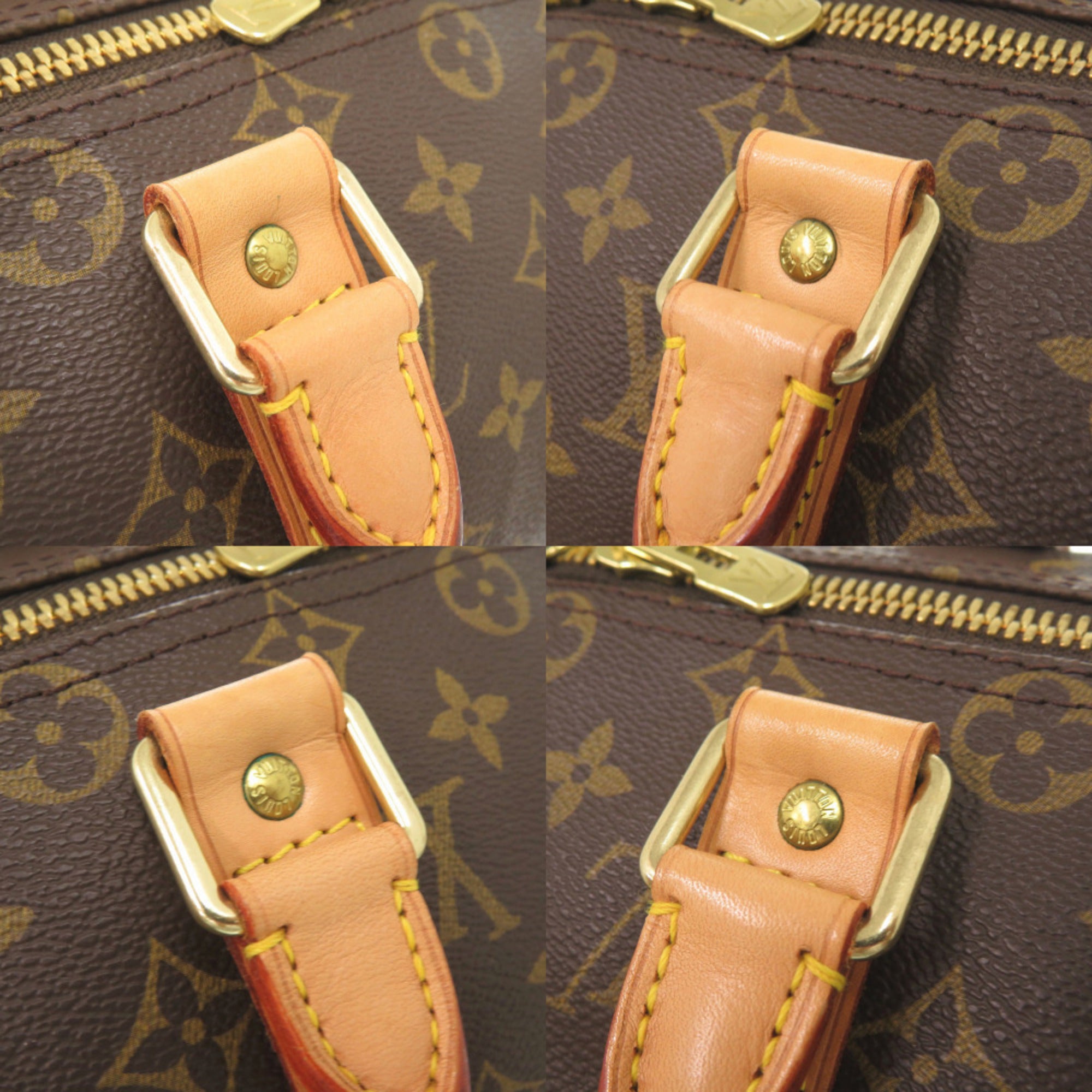 Louis Vuitton Brown Monogram Canvas Boston Bag (Pre-Owned)