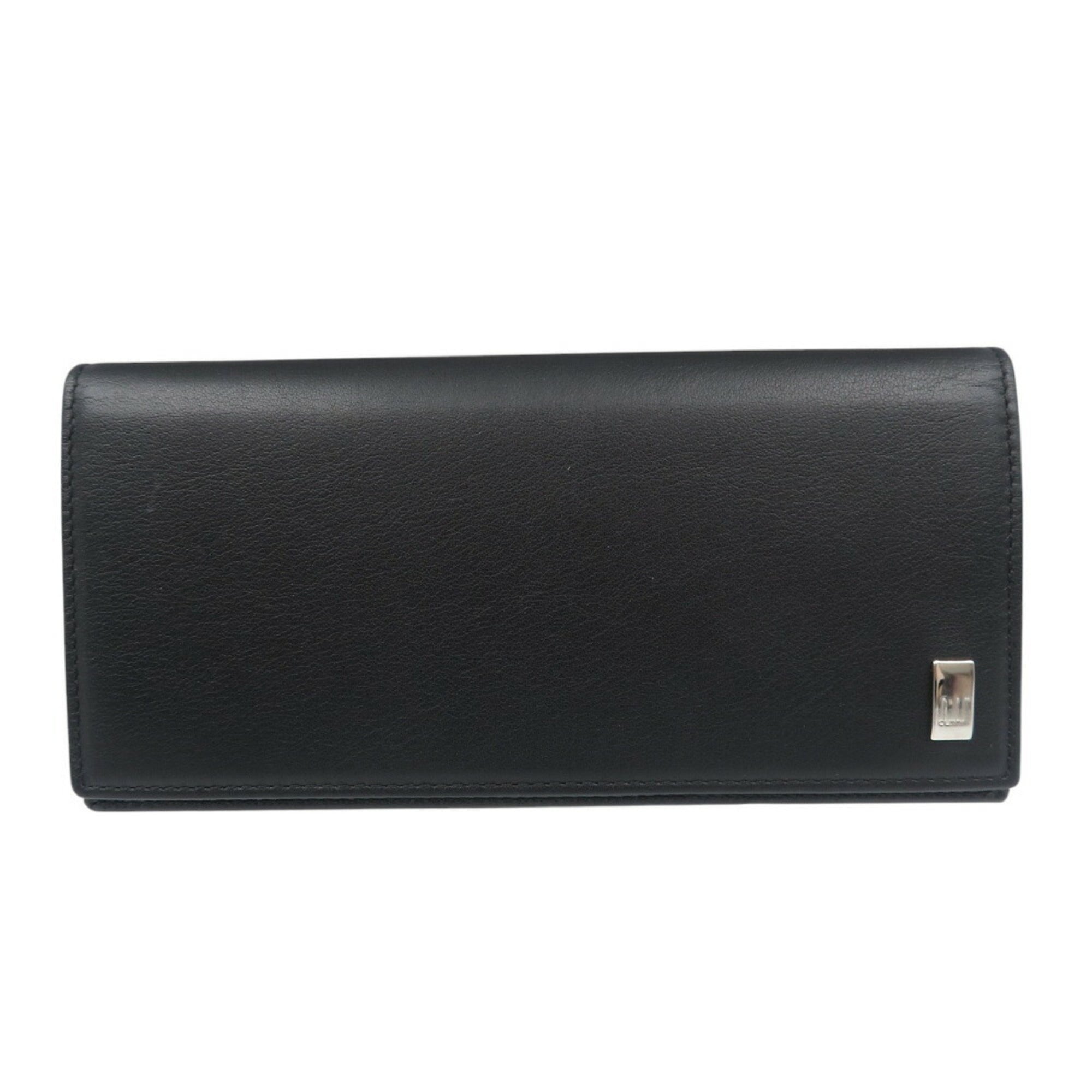 Dunhill Black Leather Long Wallet (Bi-Fold) (Pre-Owned)