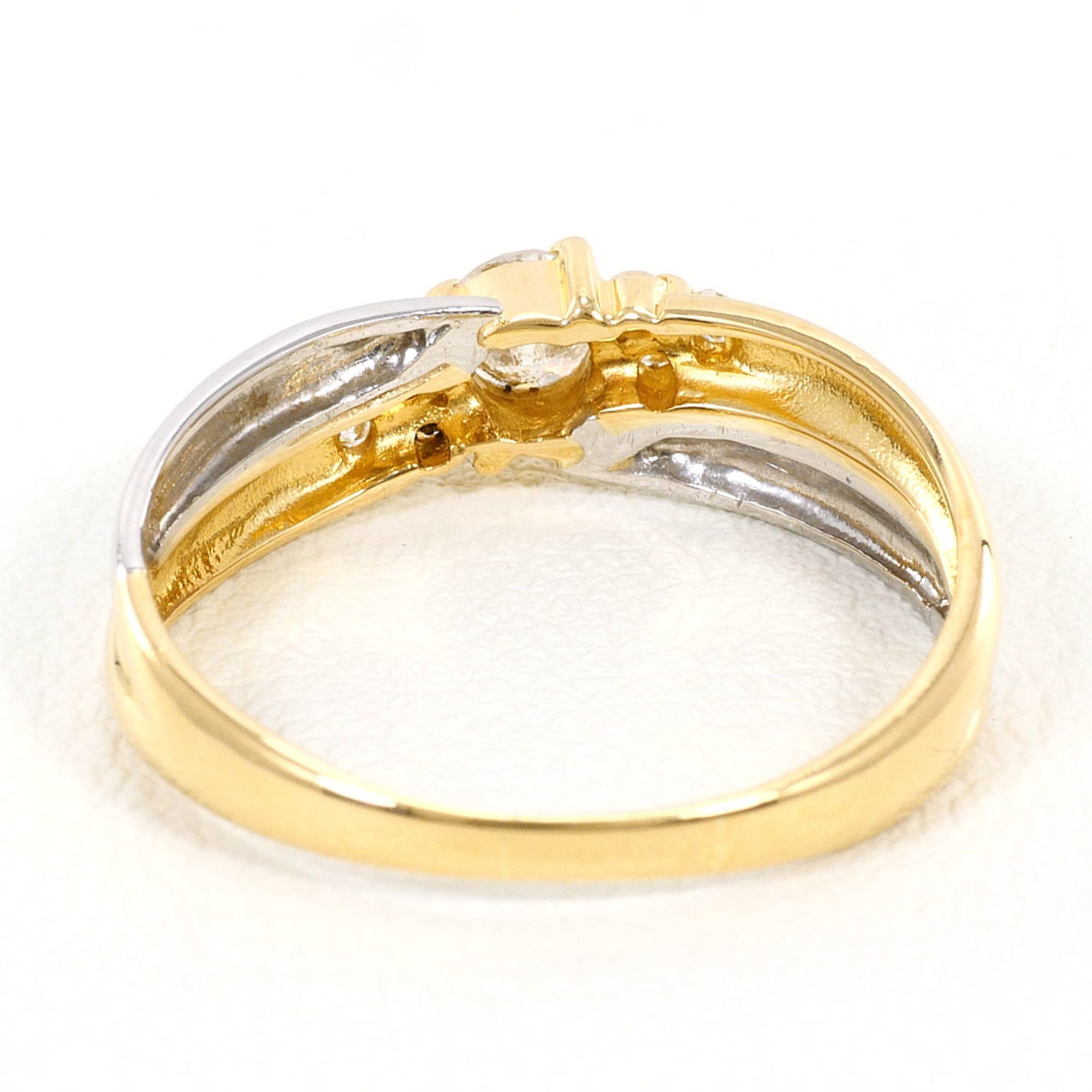 Unbranded Platinum Yellow Gold Yellow Gold (18K) Platinum 900 Band Ring (Pre-Owned)