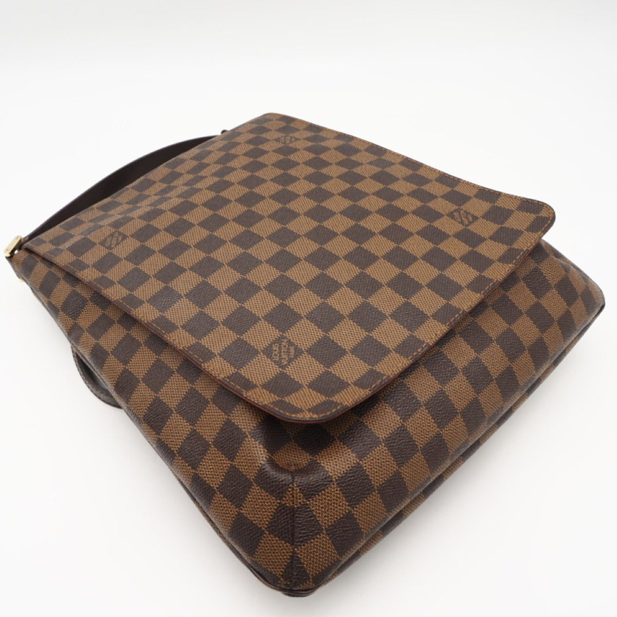 Louis Vuitton Damier Brown Coated Canvas Leather Shoulder Bag (Pre-Owned)