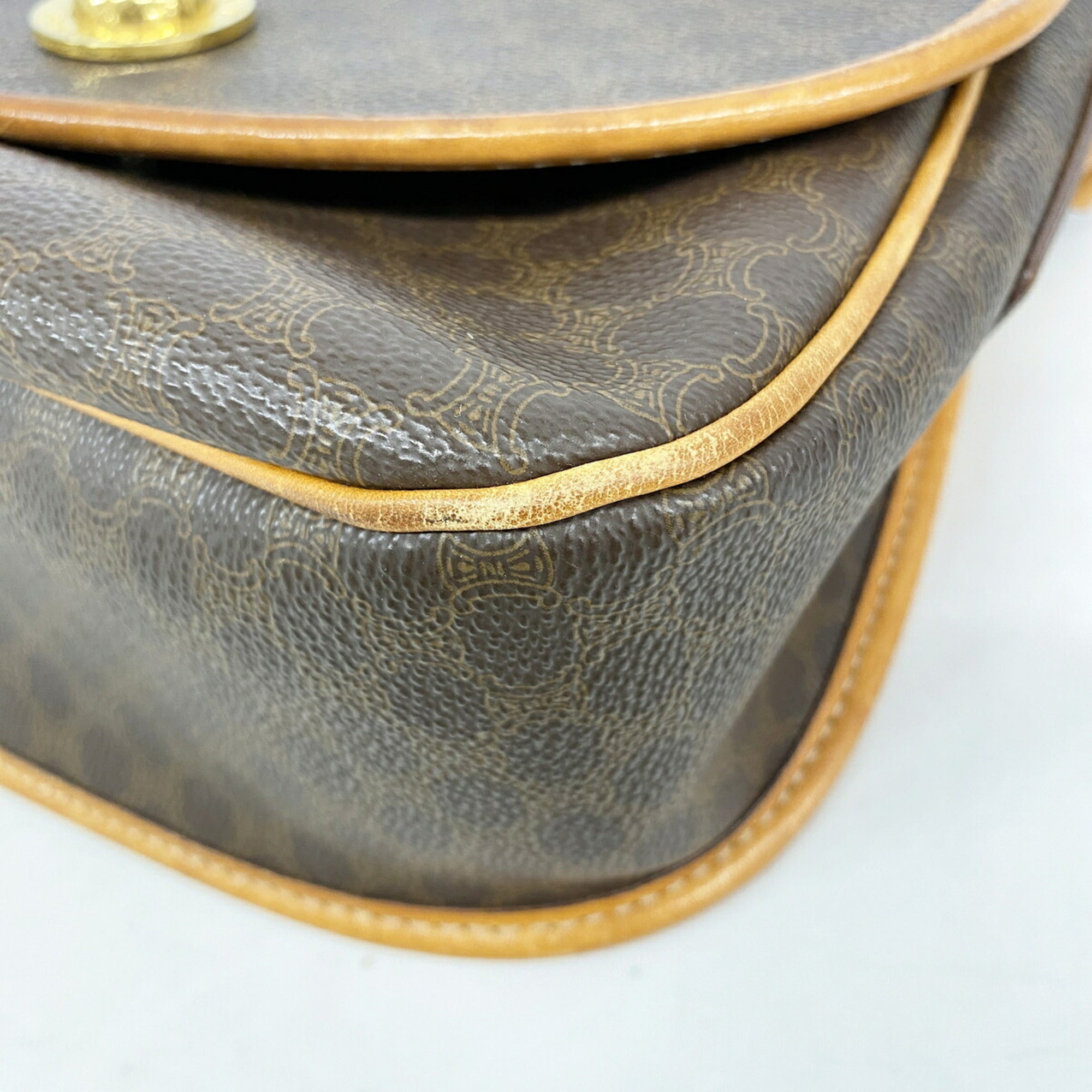 Celine Brown Pvc Shoulder Bag (Pre-Owned)