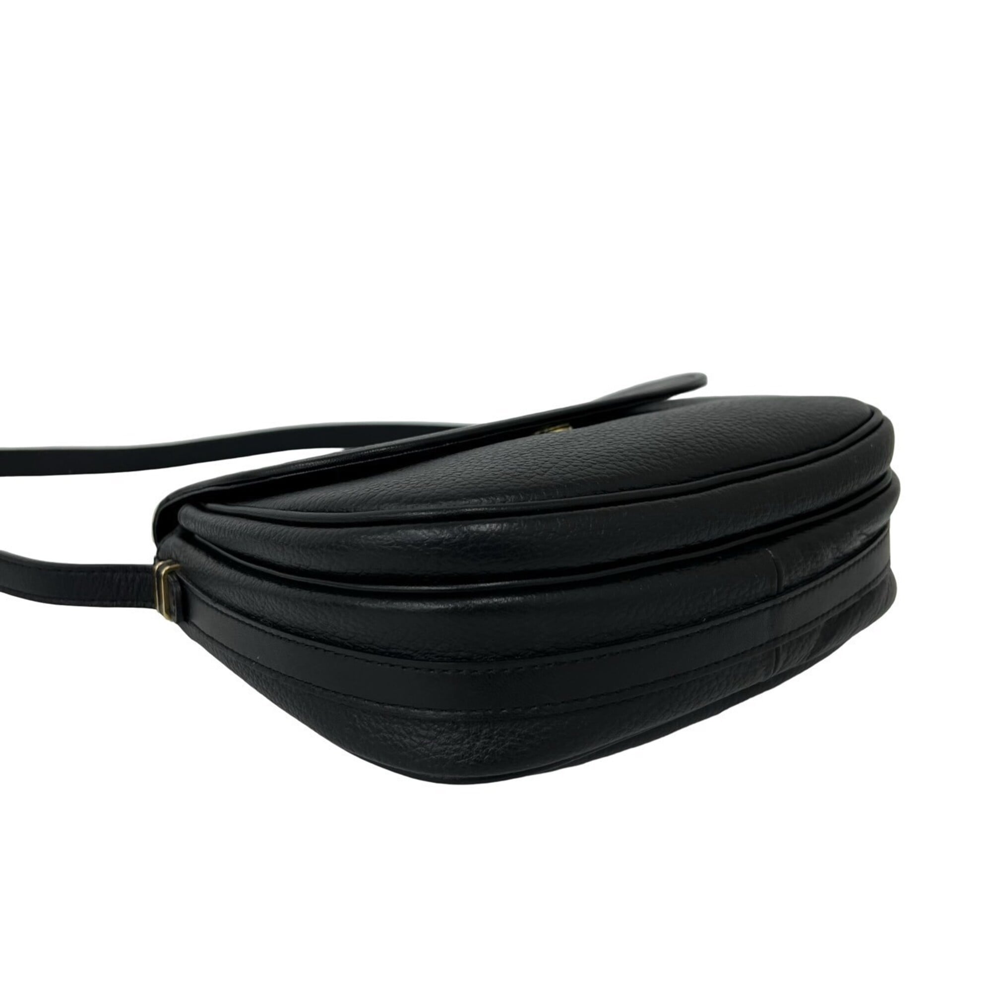 Burberry Black Leather Pochette Shoulder Bag (Pre-Owned)