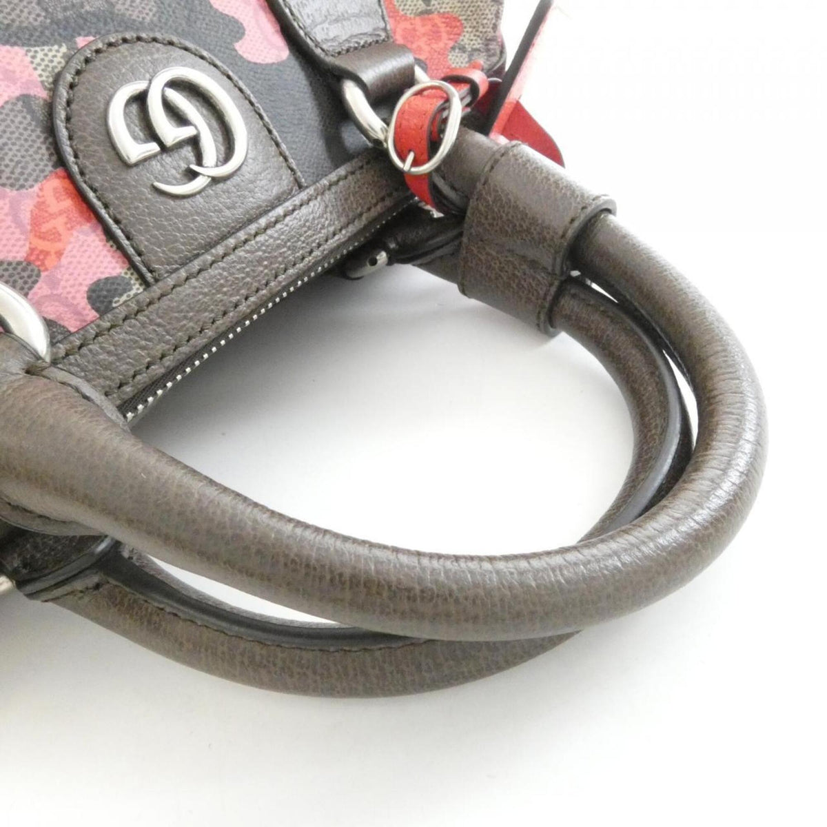 Gucci Beige Pink Coated Canvas Boston Bag (Pre-Owned)
