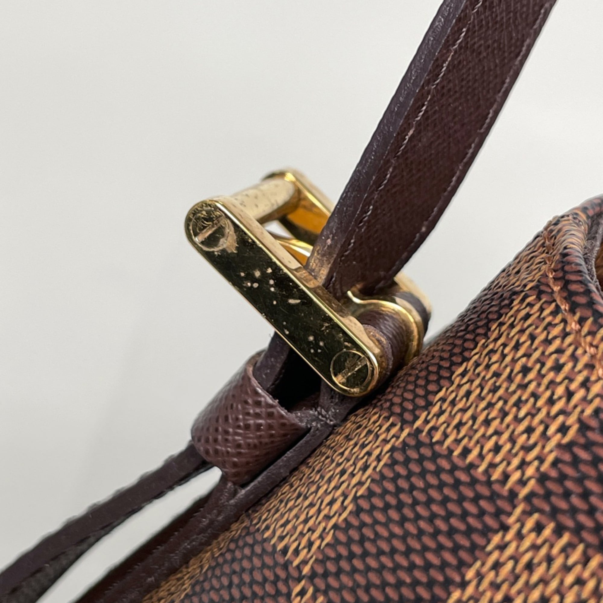 Louis Vuitton Brown Damier Canvas Handbag Shoulder Bag (Pre-Owned)