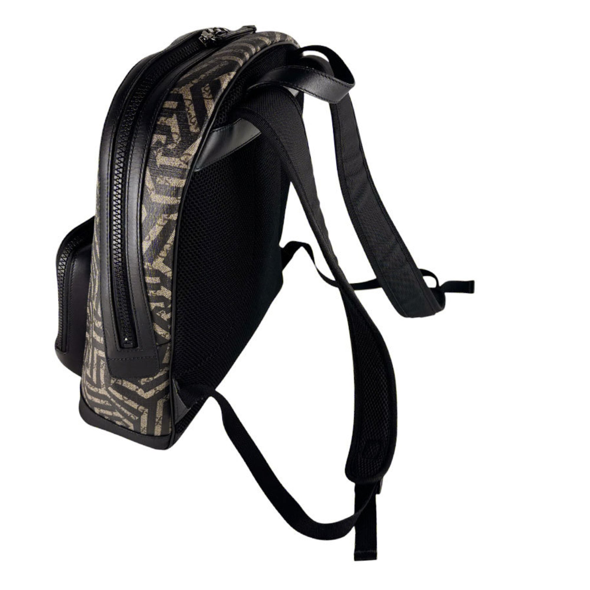 Gucci Black Brown Gg Supreme Backpack (Pre-Owned)
