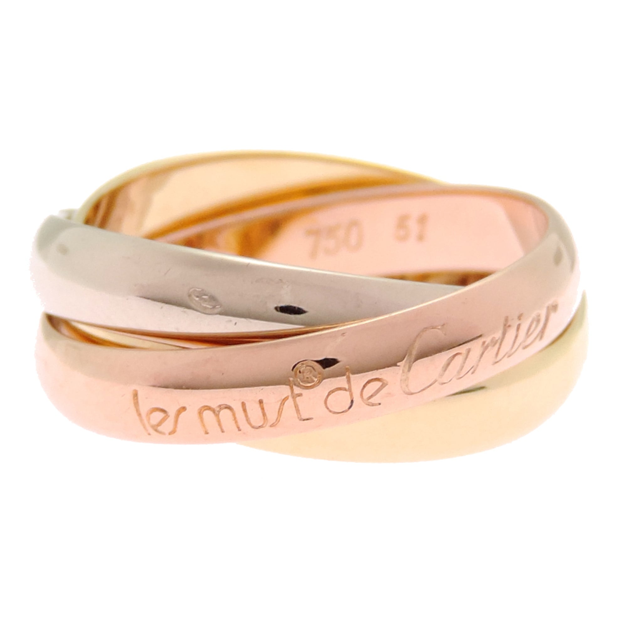 Cartier Yellow Gold (18K) Pink Gold (18K) White Gold (18K) Band Ring (Pre-Owned)